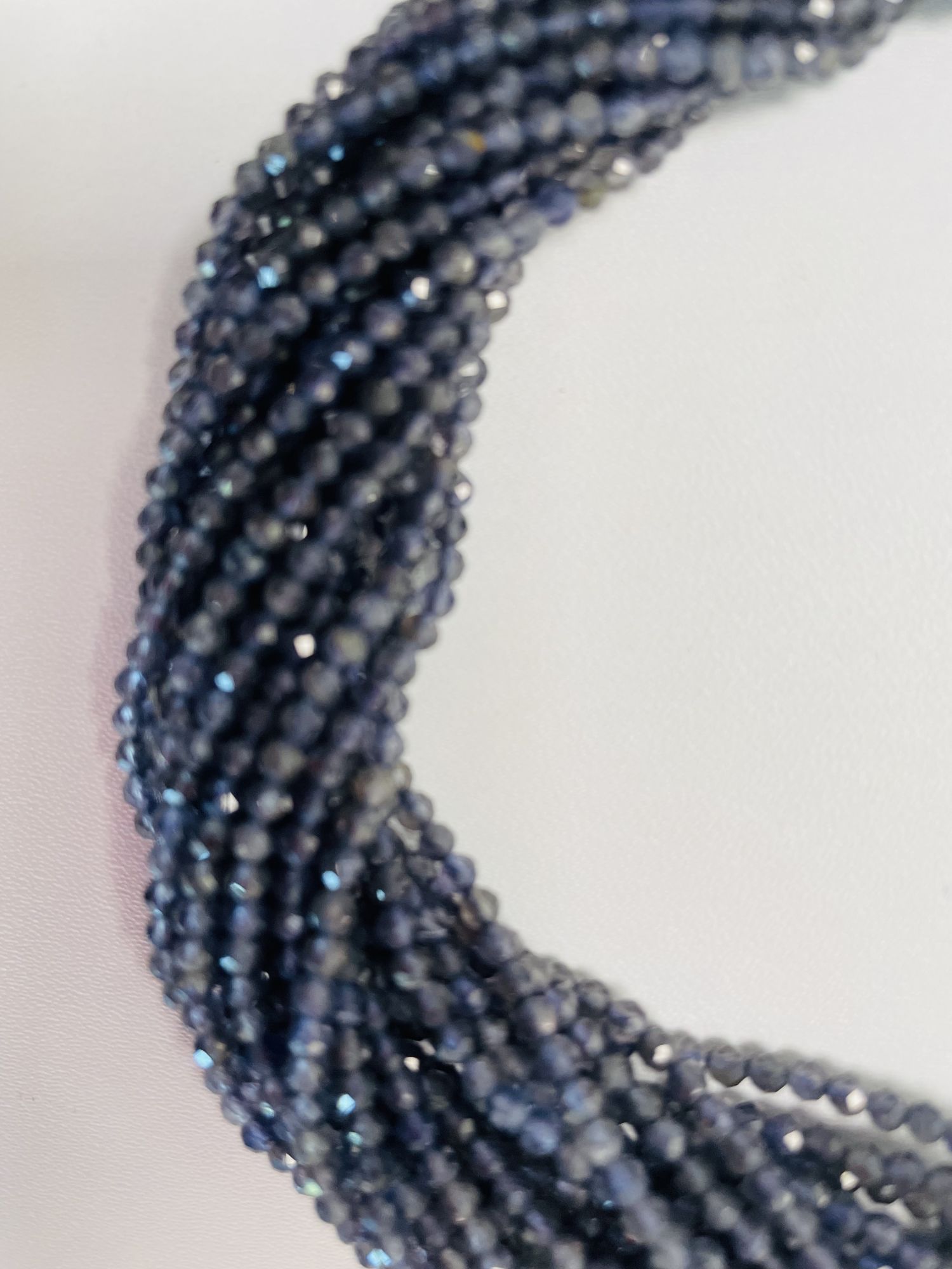 Iolite Rondelle Faceted