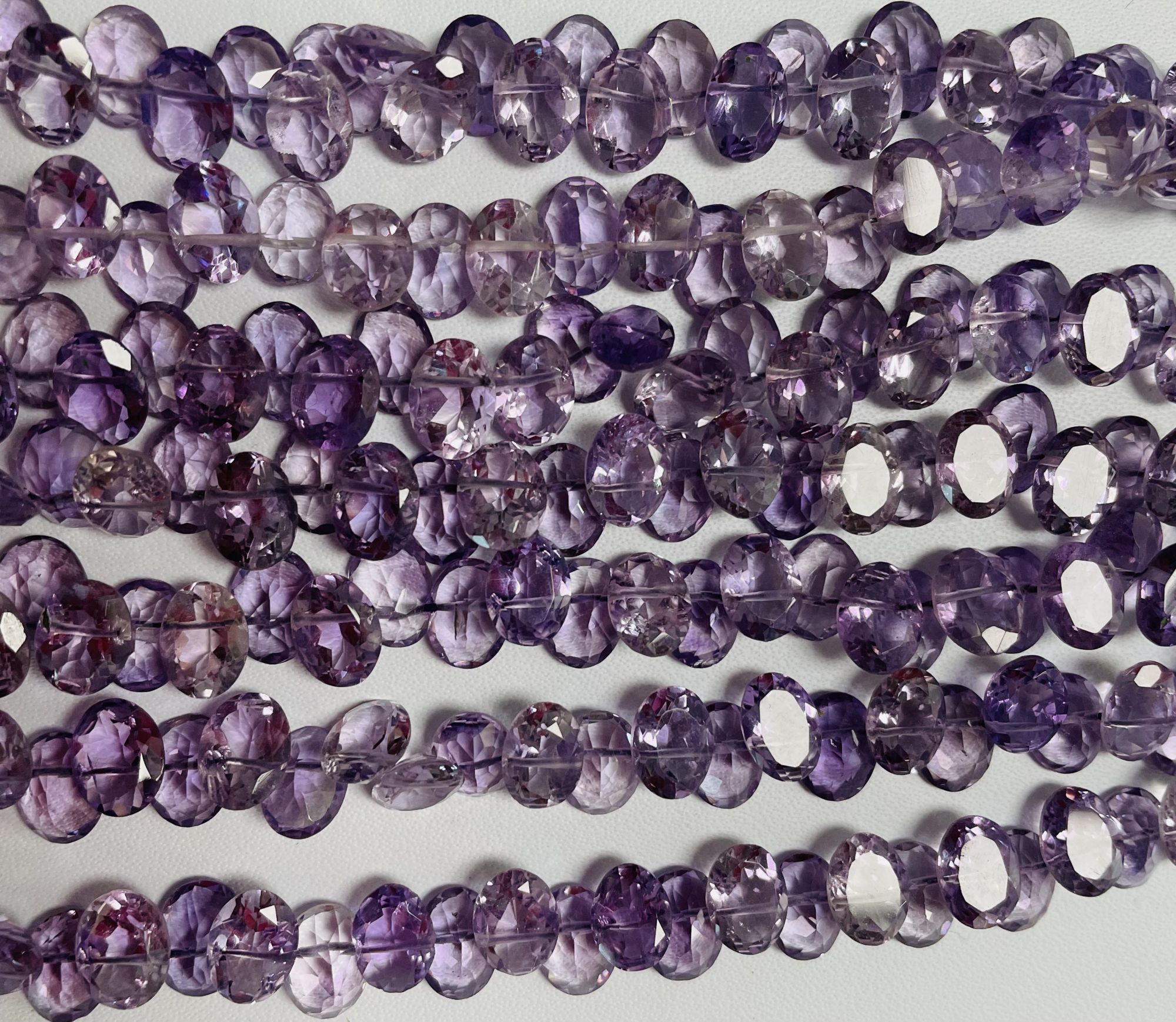 Purple Amethyst Oval Faceted