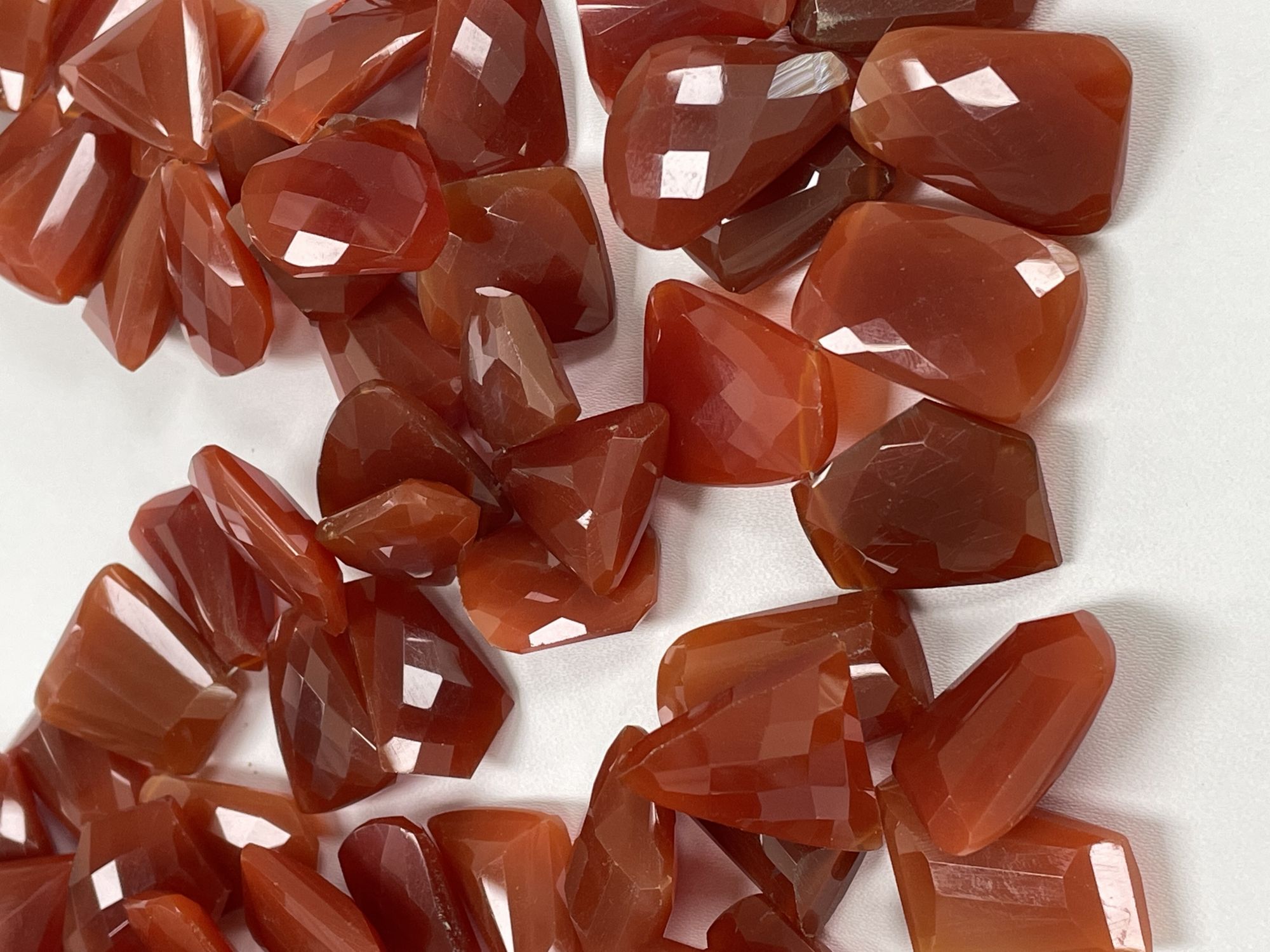 Brown Chalcedony Funky Cut Faceted