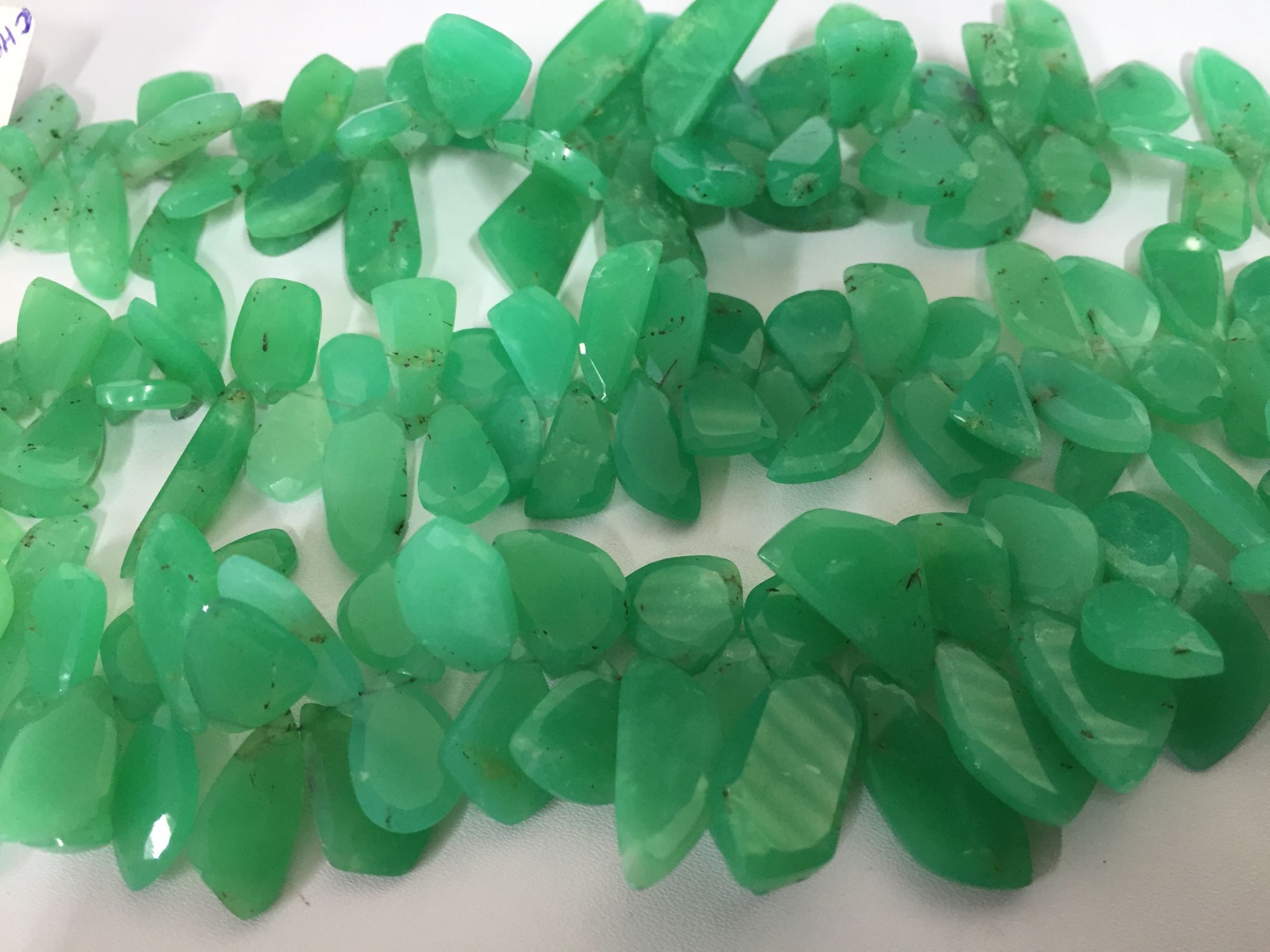 Chrysoprase Funky cut Faceted