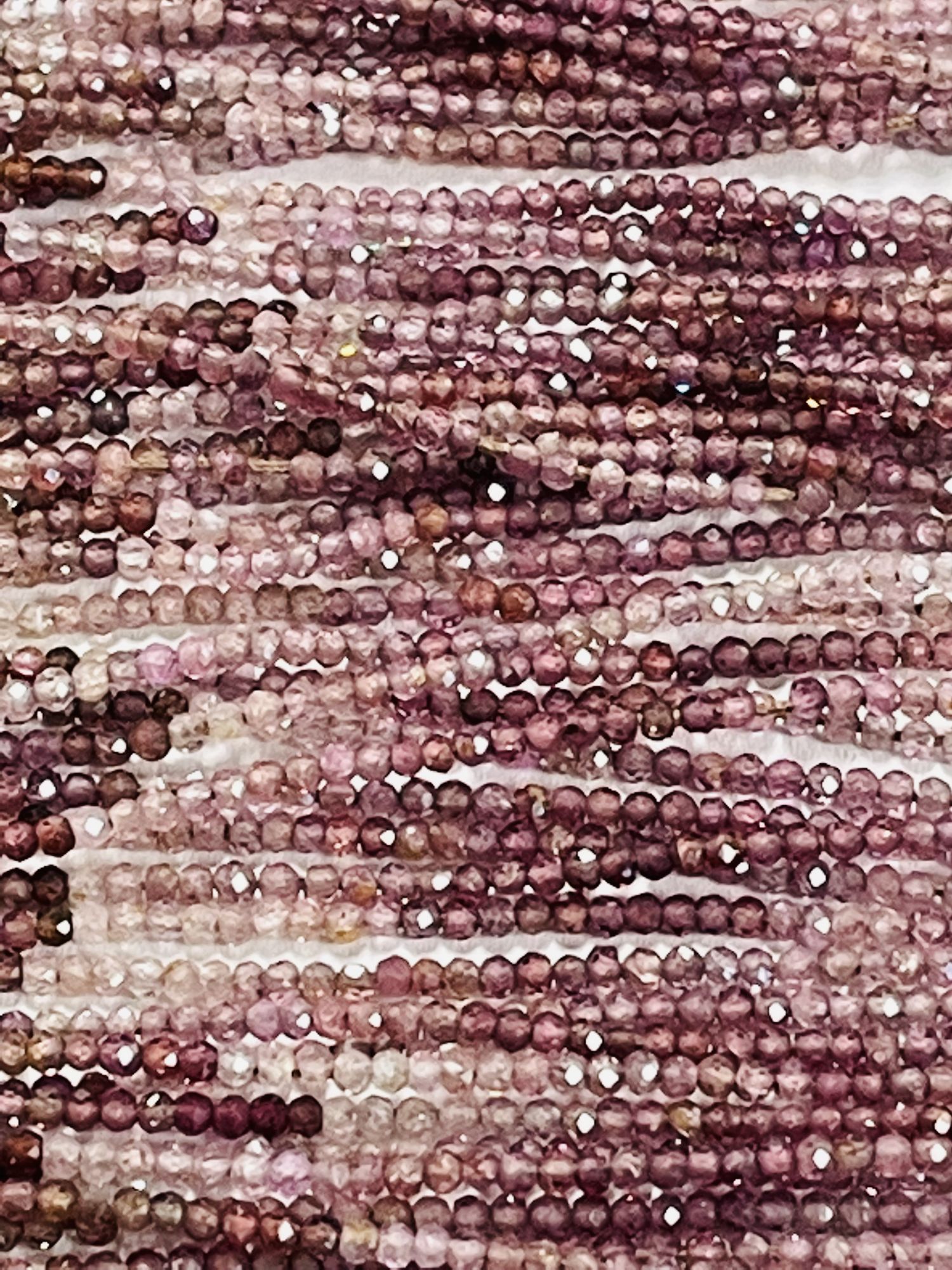 Shaded Brown Spinel Rondelle Faceted