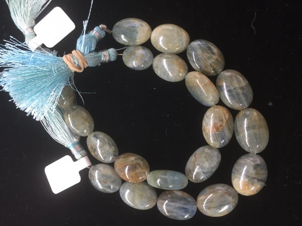 Aquamarine Ovals Smooth