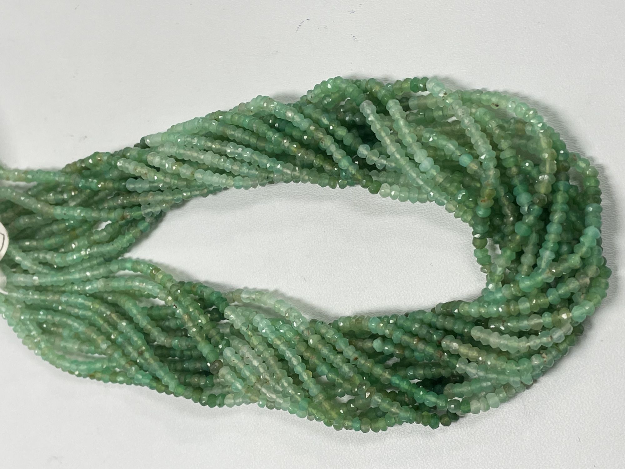 Chrysoprase Rondelle Faceted