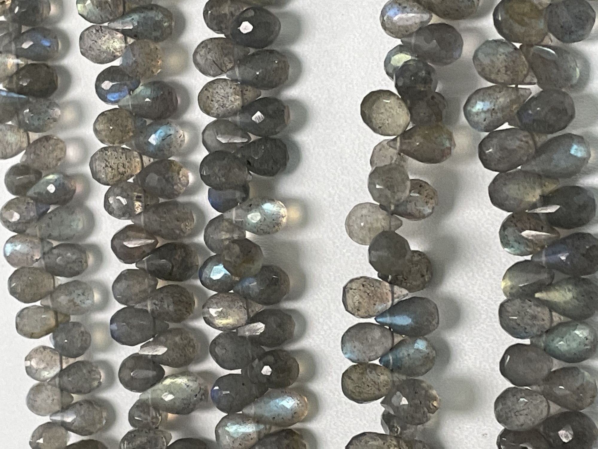 Labradorite Drop Faceted
