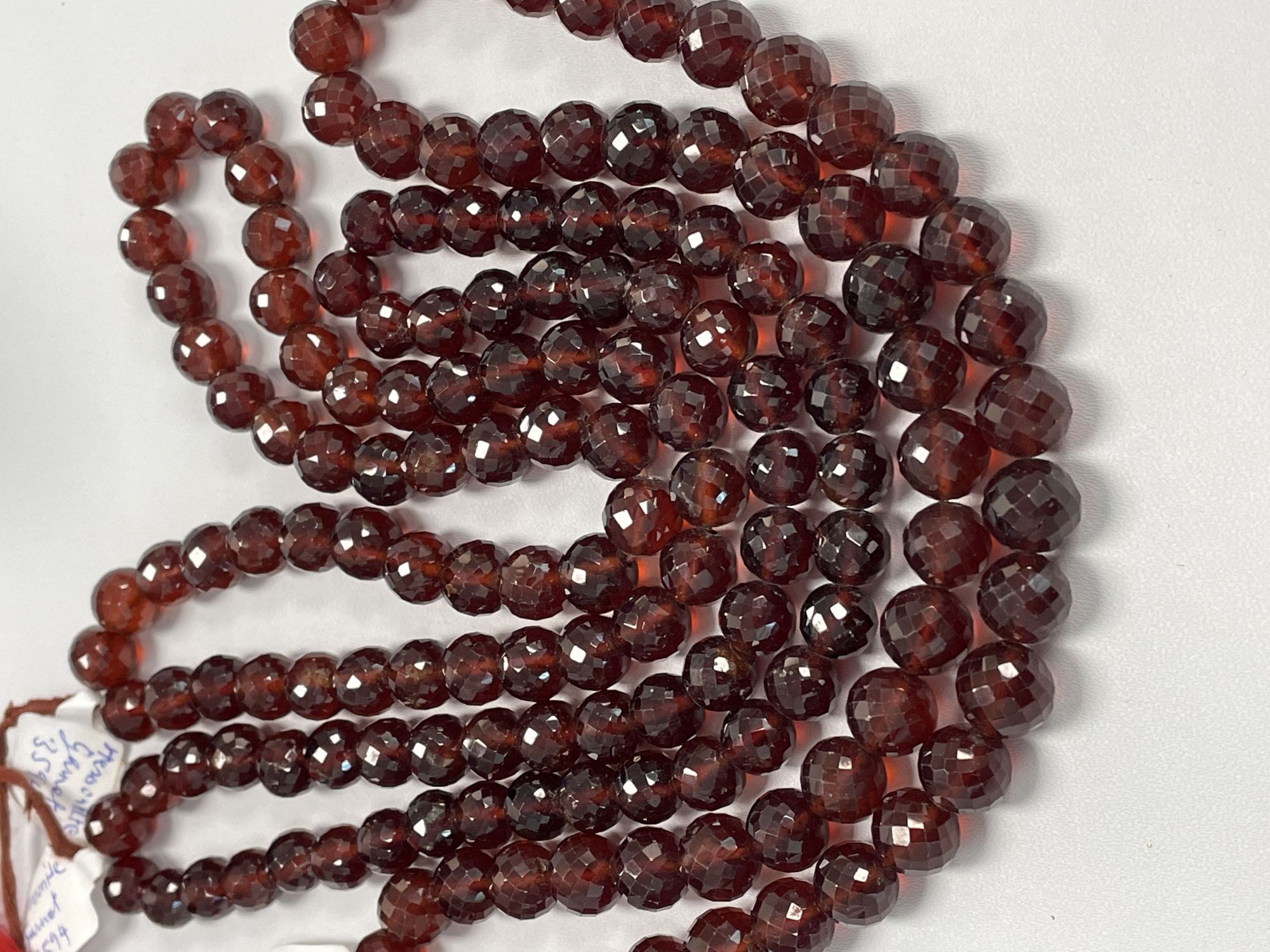 Hessonite Garnet Round Faceted