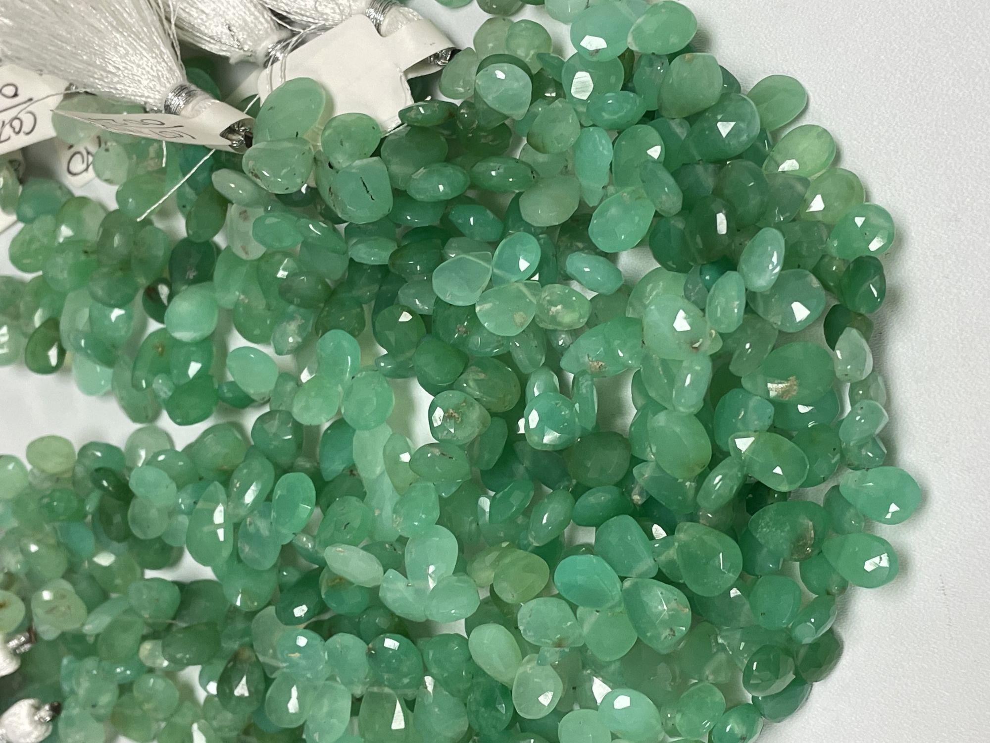 Chrysoprase Pear Faceted