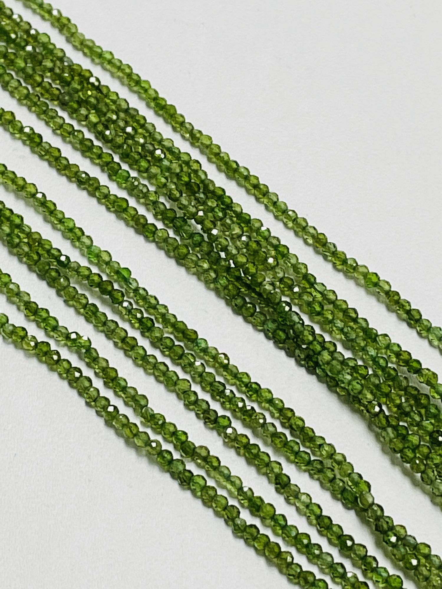 Natural Tsavorite Rondelle Faceted