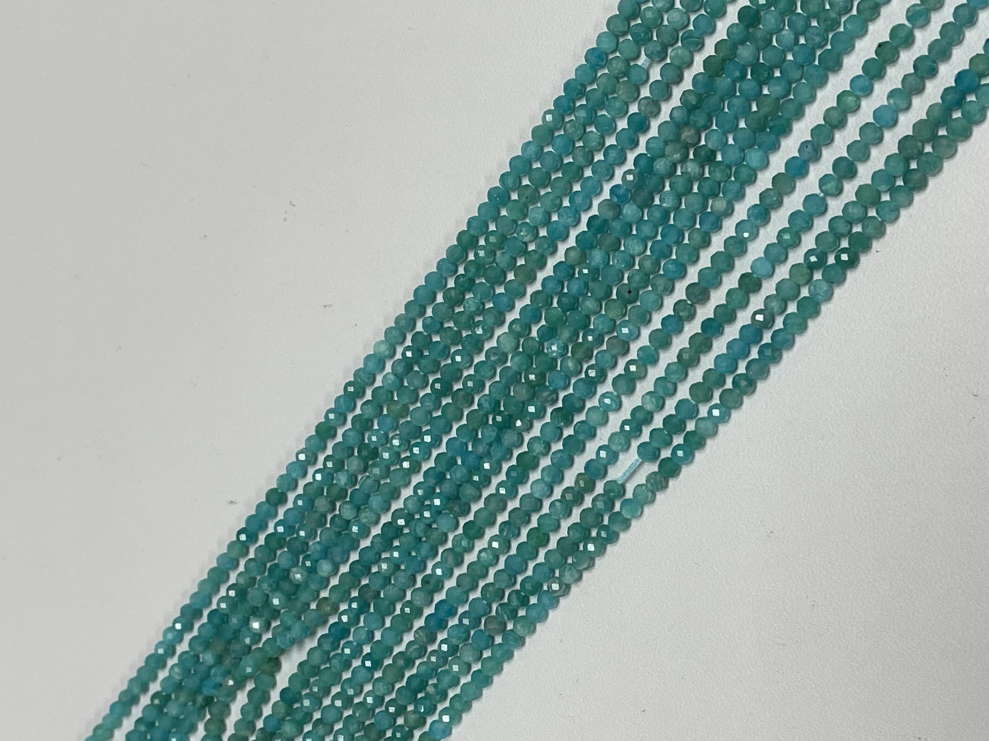 Amazonite Rondelle Faceted