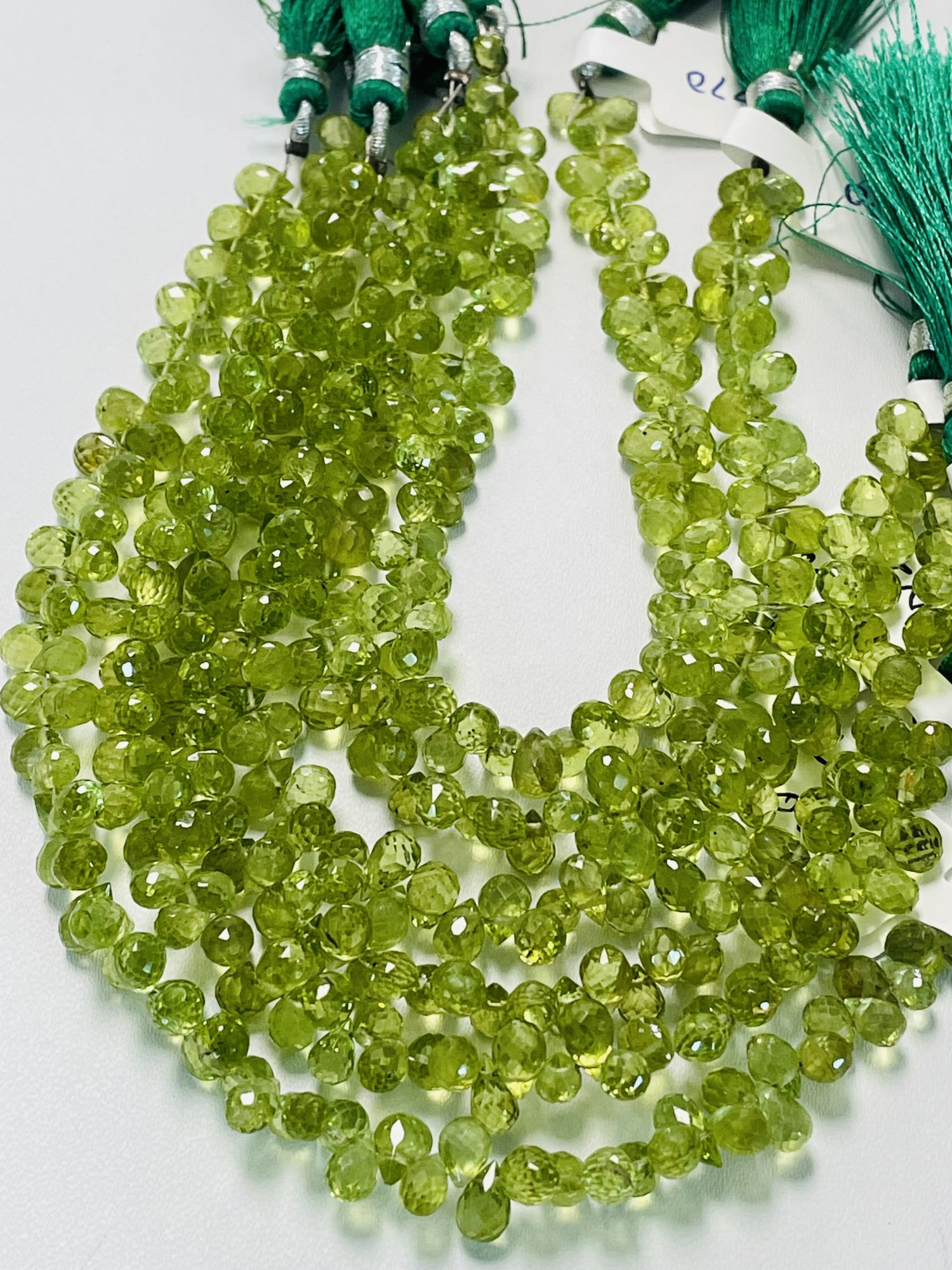 Peridot Drop Faceted