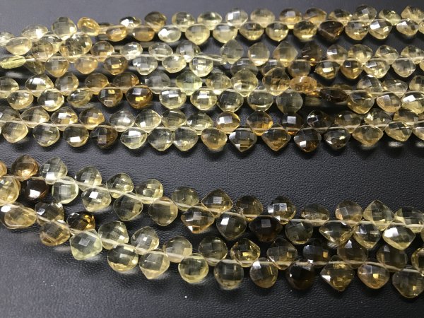 Champagne Quartz Square / Cushion Checker Board Cut