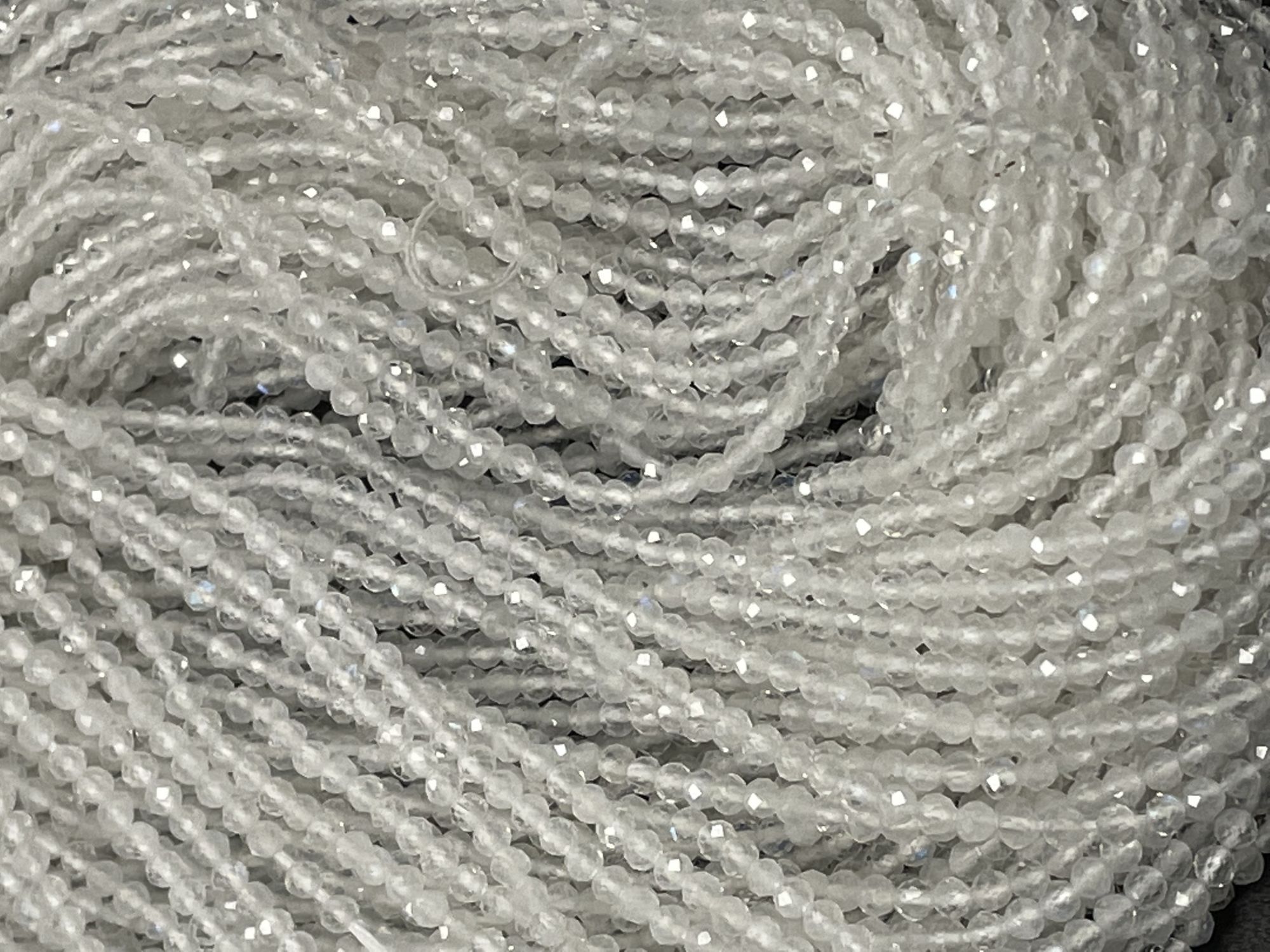 Rainbow Moonstone Rondelle Faceted