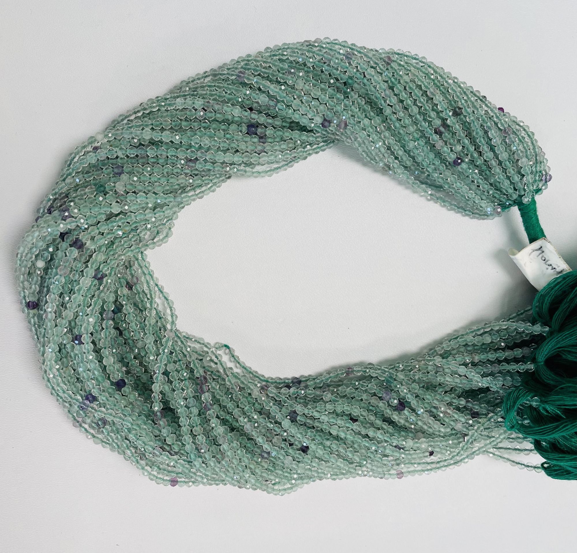 Flourite Rondelle Faceted