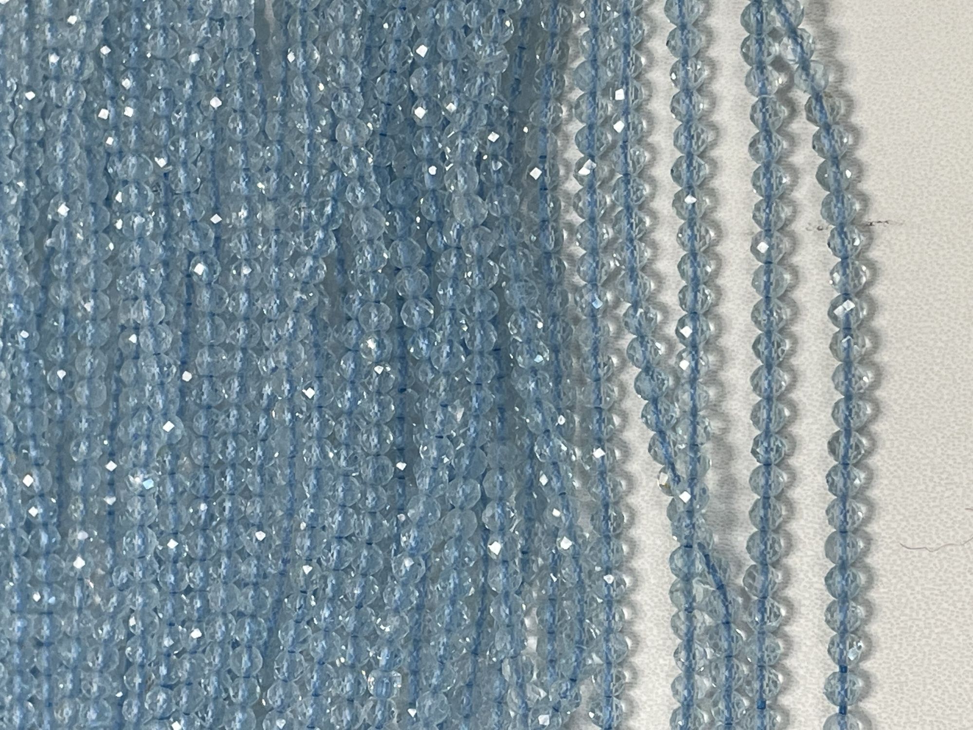 Sky Blue Topaz Rondelle Faceted