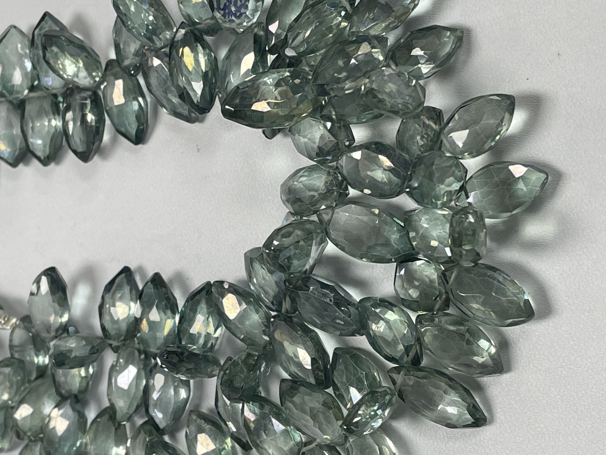 Green Mystic Quartz Marquise Faceted