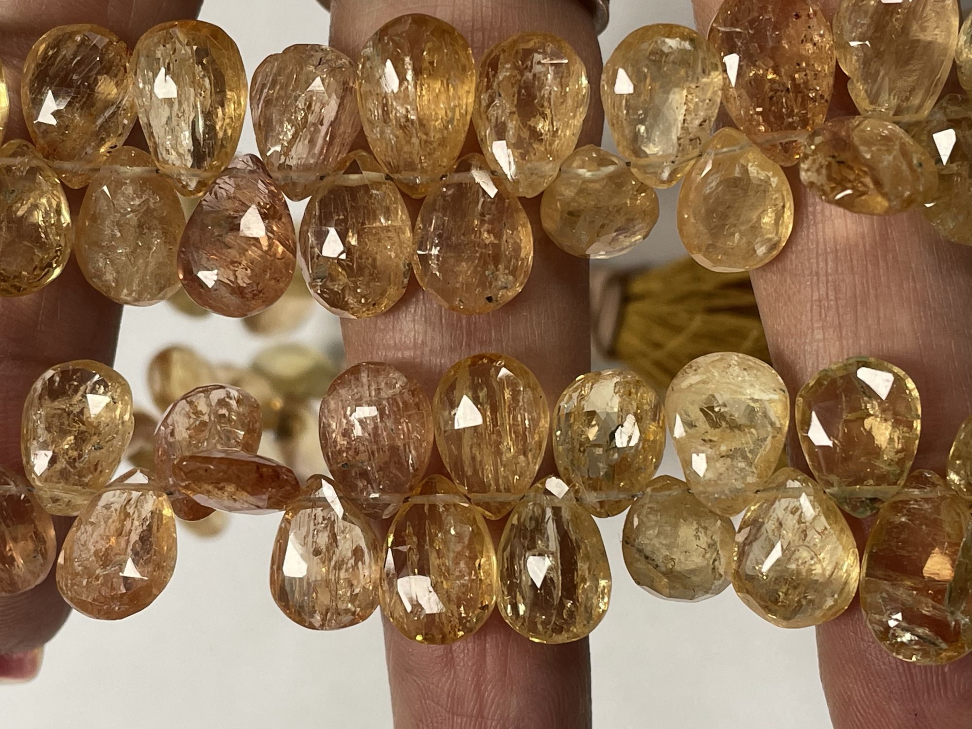 Imperial Topaz Pear Faceted