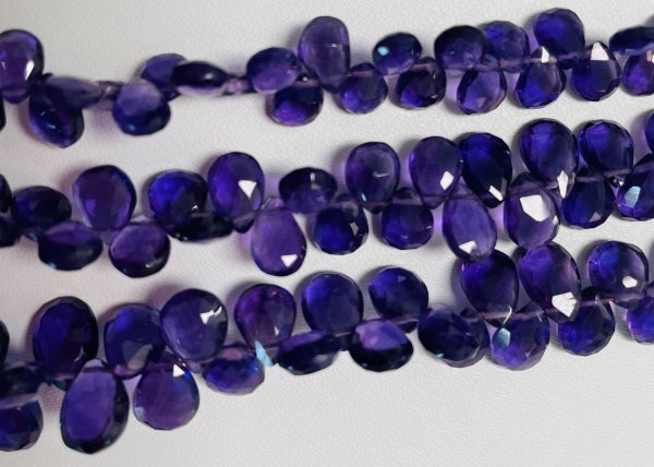 Purple Amethyst Pear Faceted