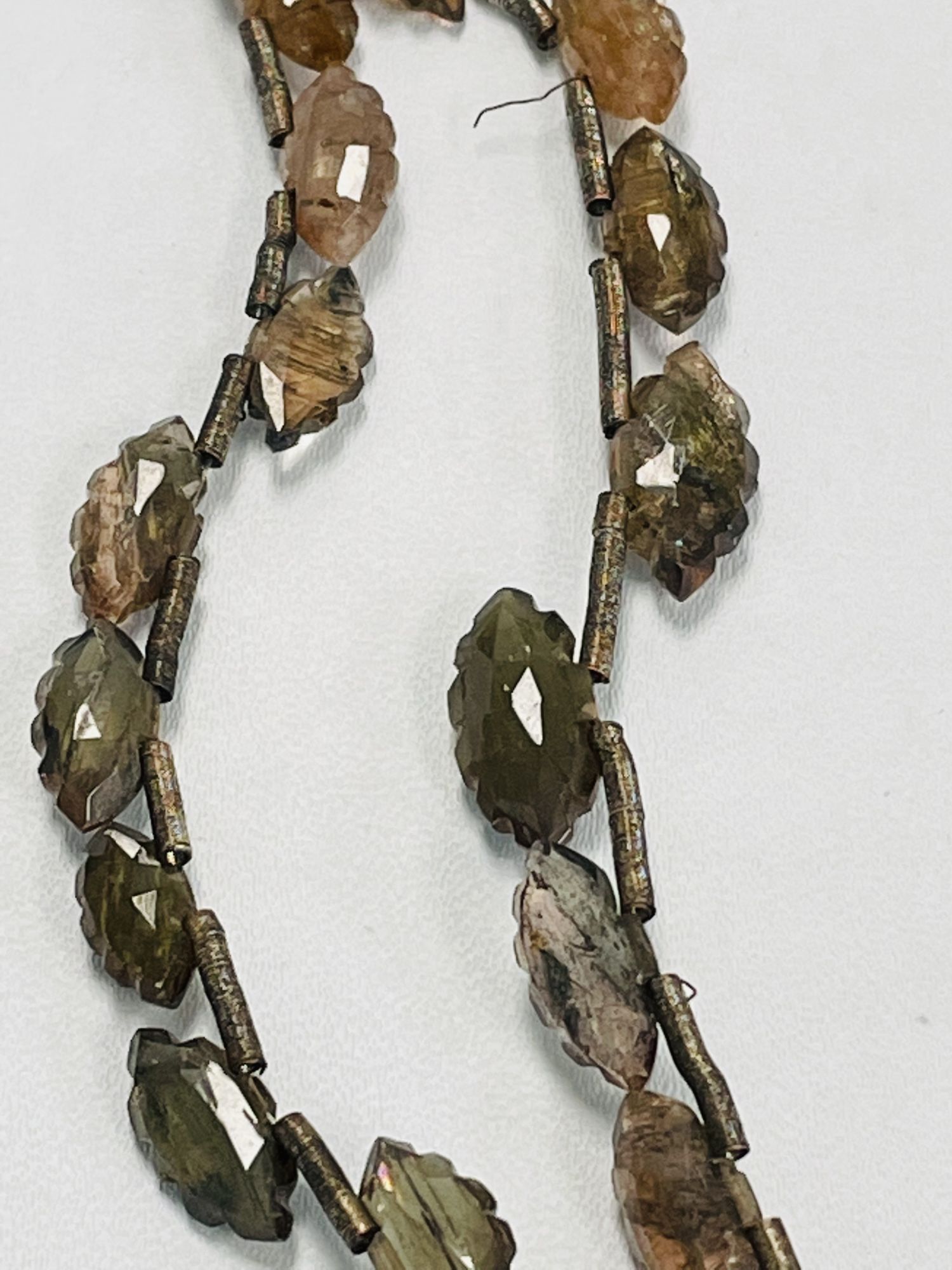 Andalusite Fan Cut Faceted