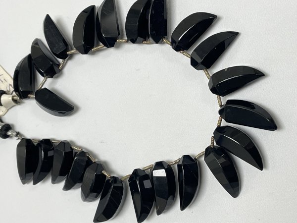 Black Spinel Okra Faceted