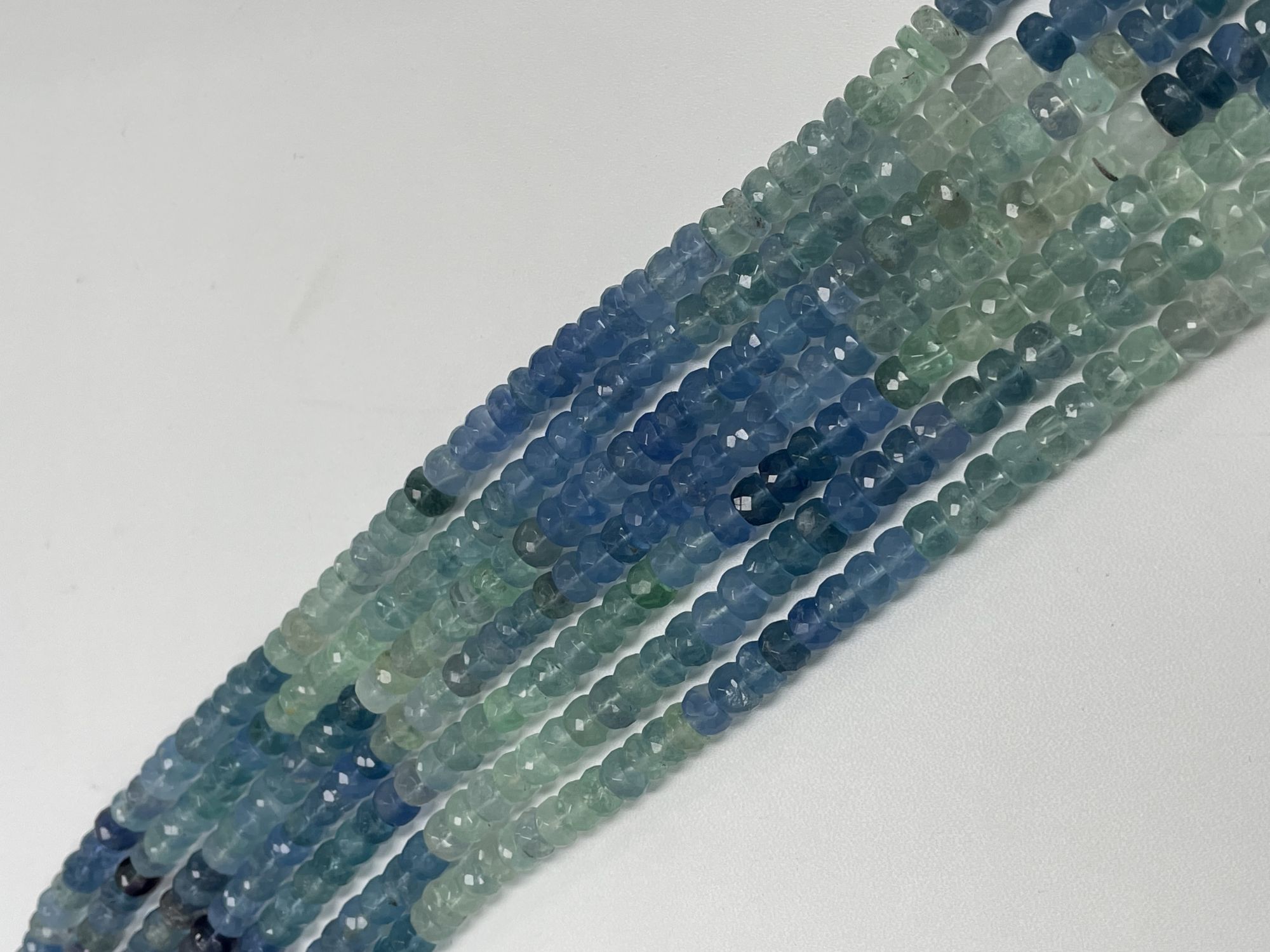Fluorite Rondelle Faceted