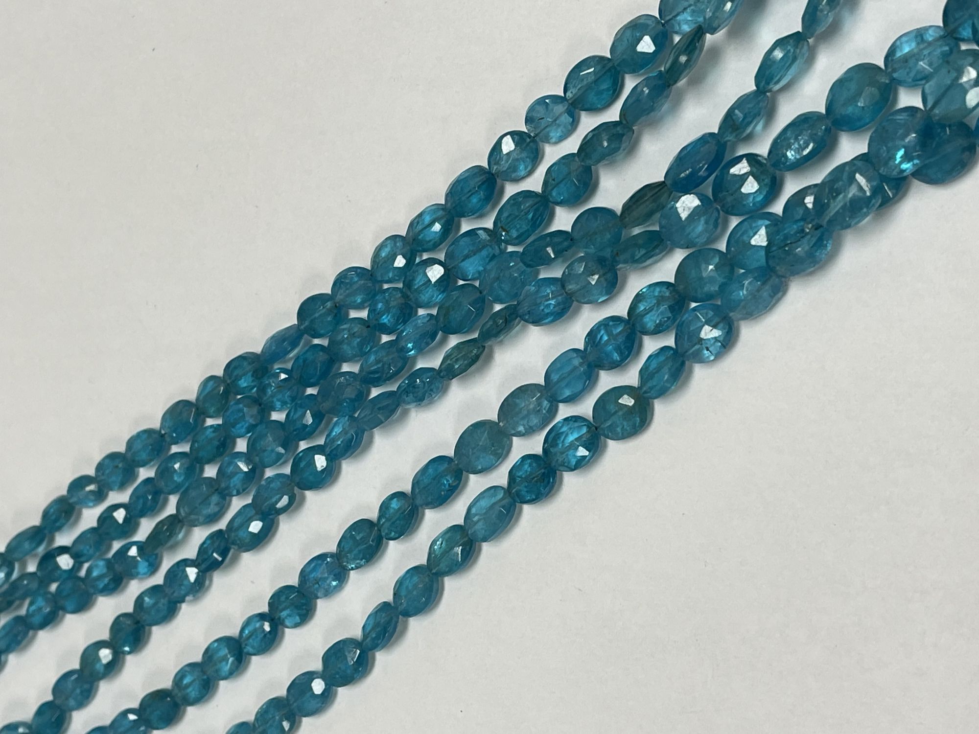 Blue Apatite Oval Faceted