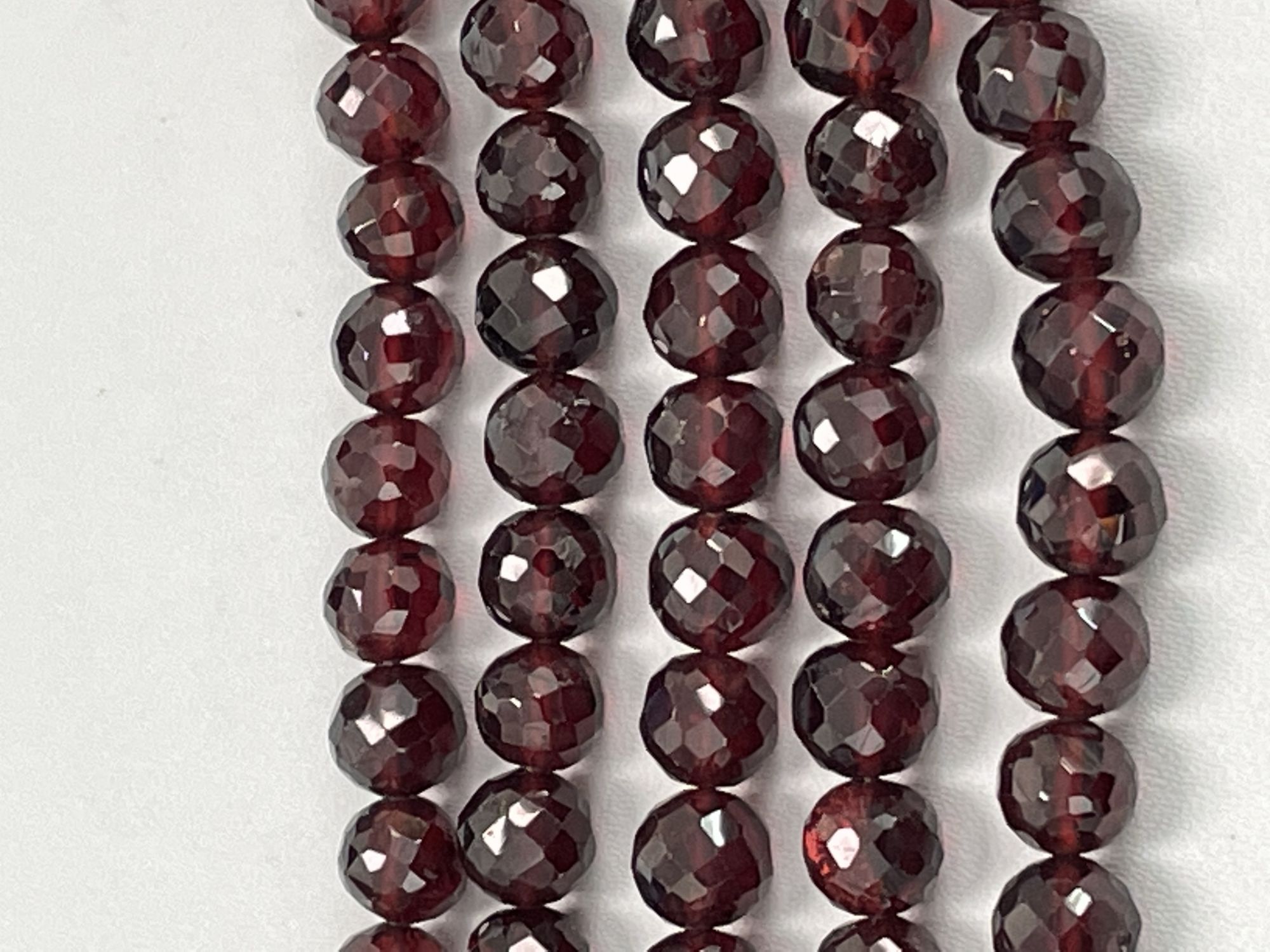 Red Garnet Round Faceted