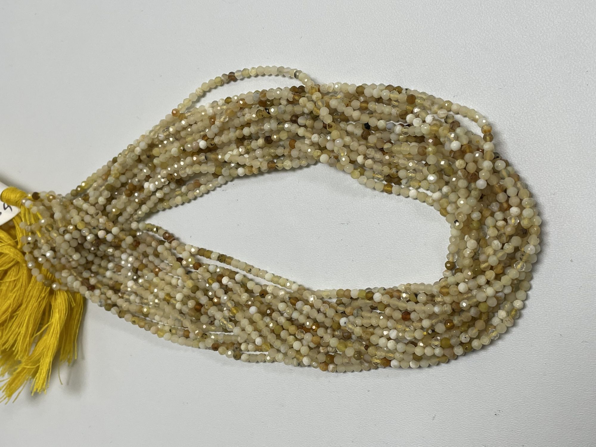 Yellow Opal Rondelle Faceted