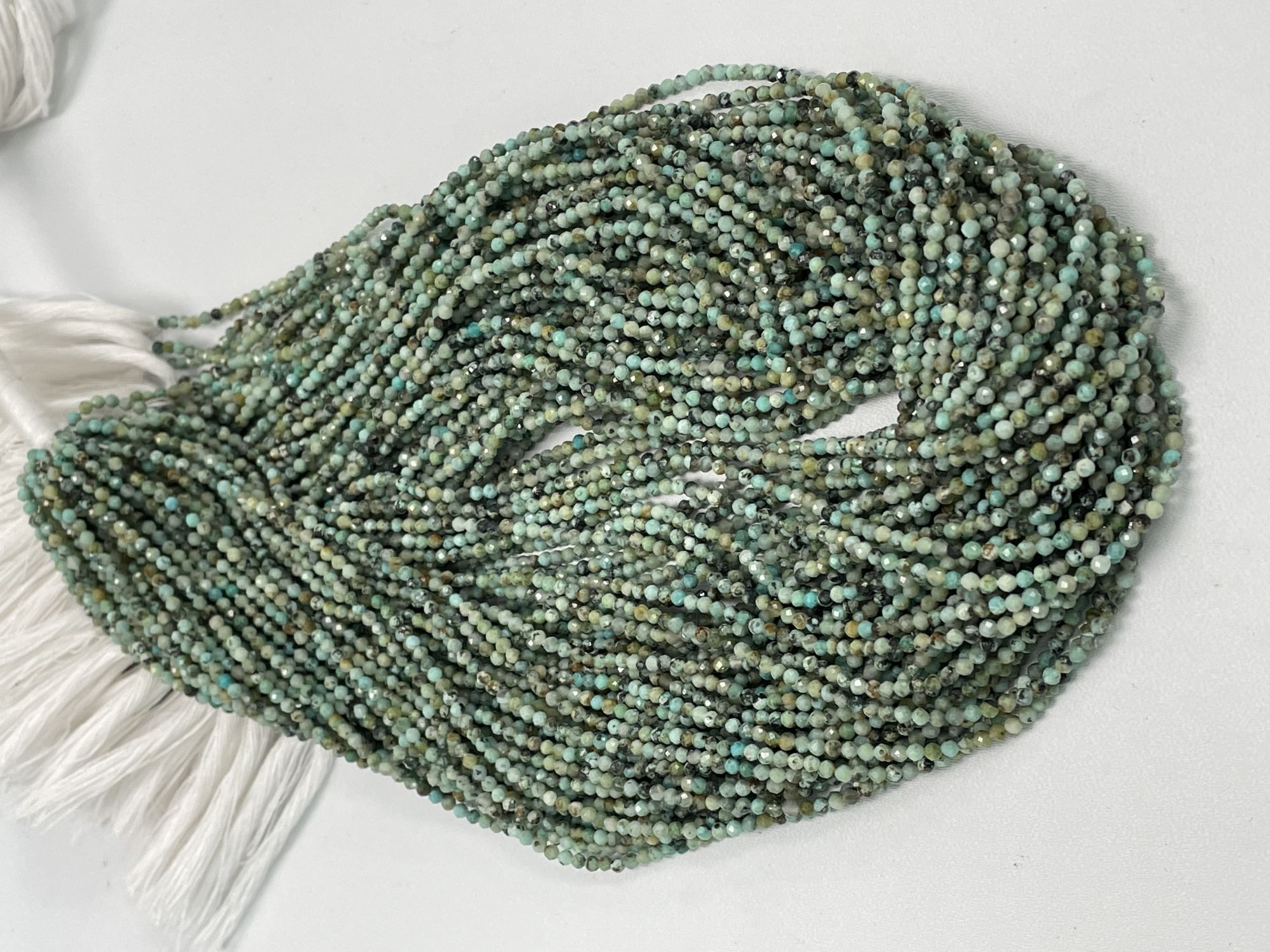 Turquoise Rondelle Faceted