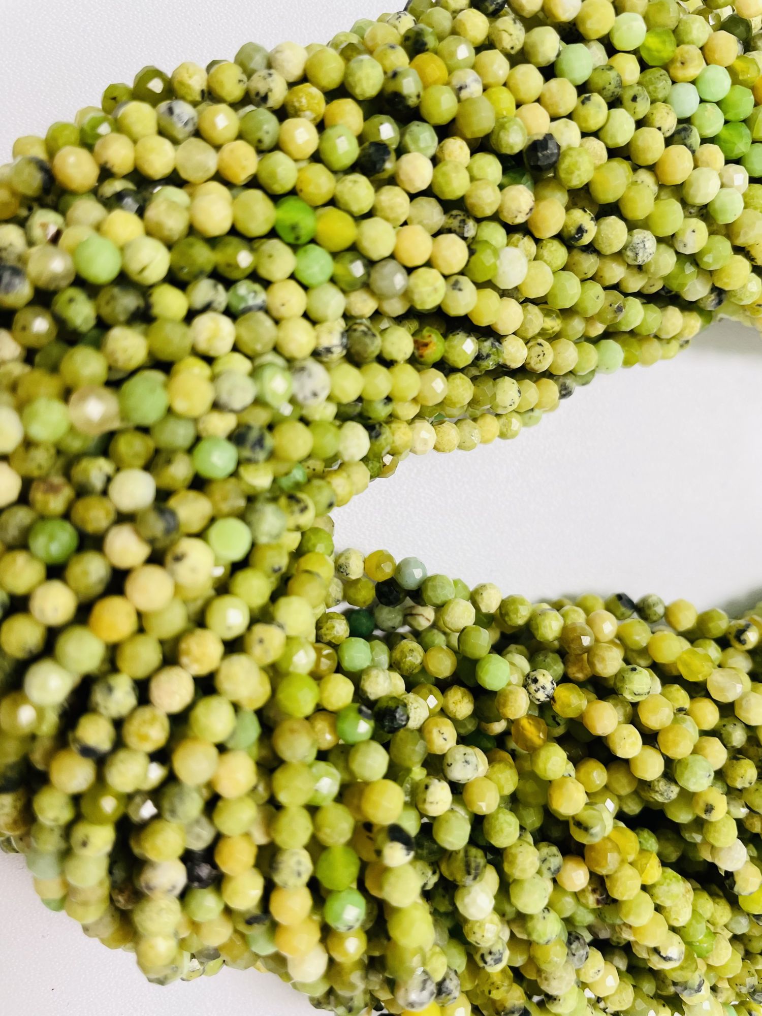 Shaded Opal Rondelle Faceted