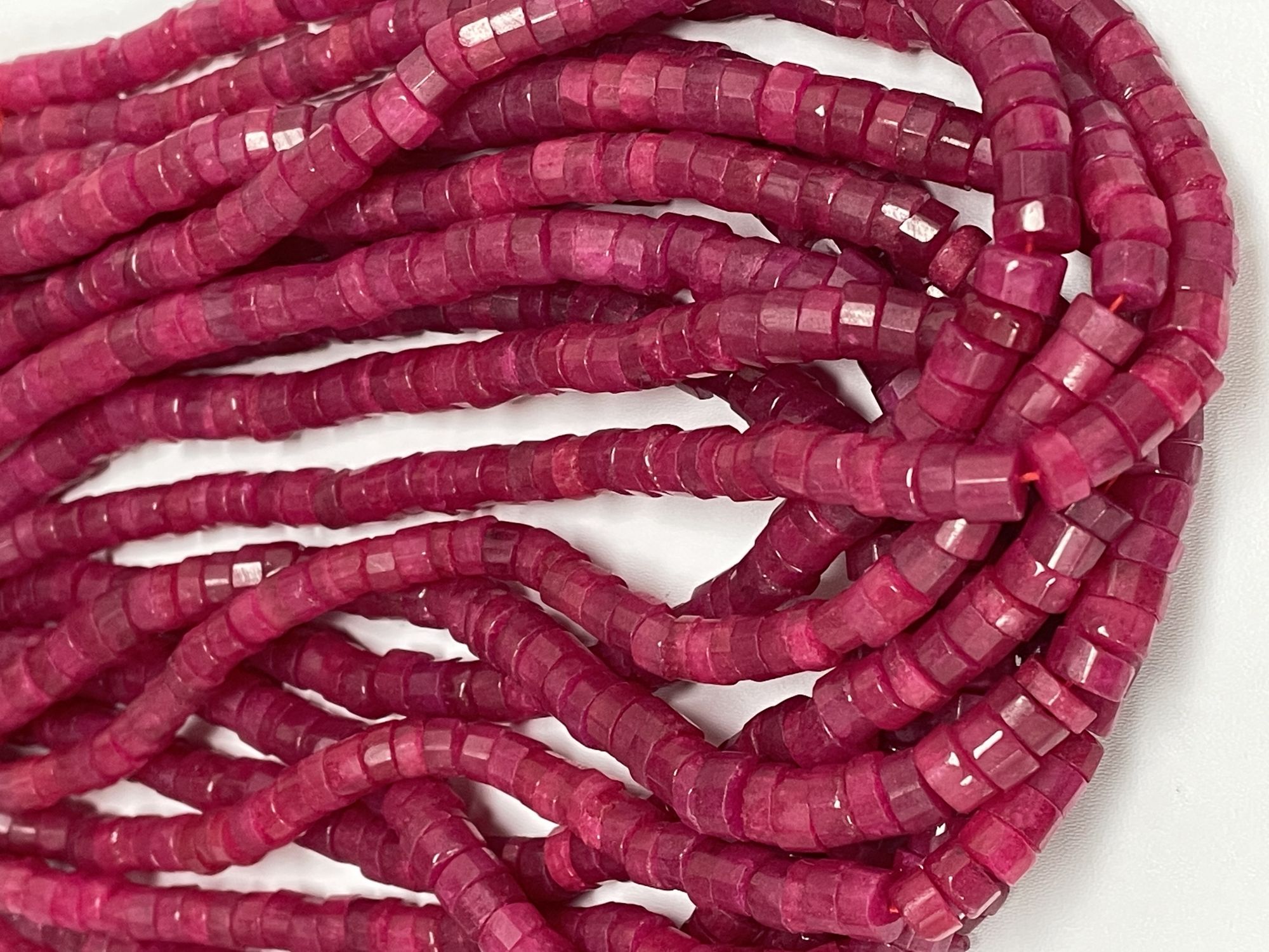 Pink Chalcedony Tire Faceted