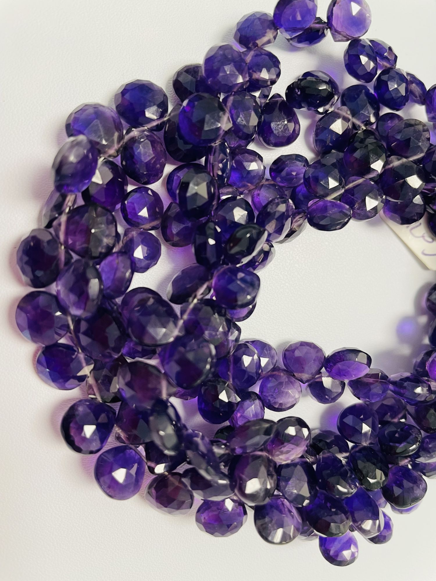 Purple Amethyst Heart Faceted