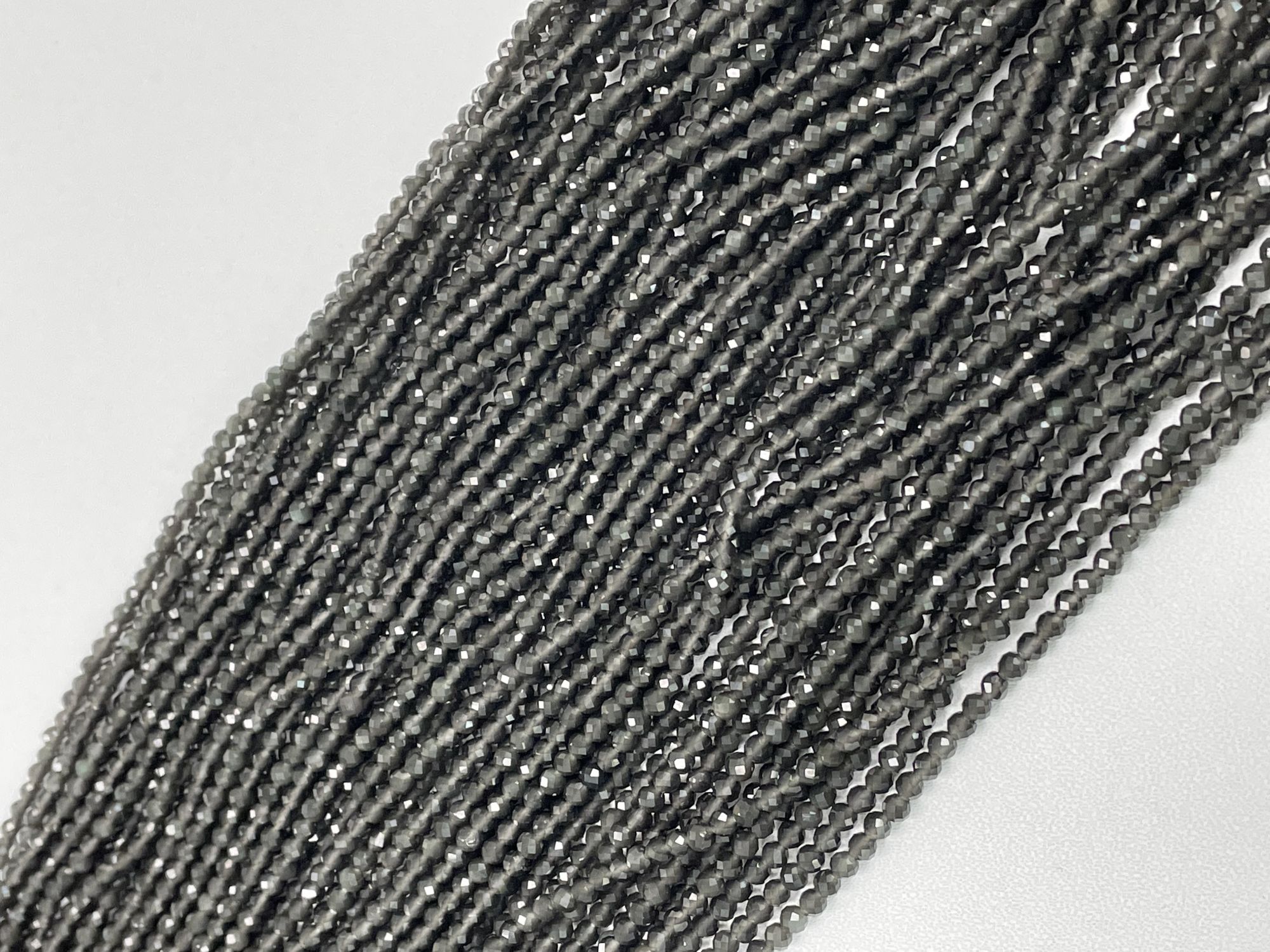 Smoky Quartz Rondelle Faceted