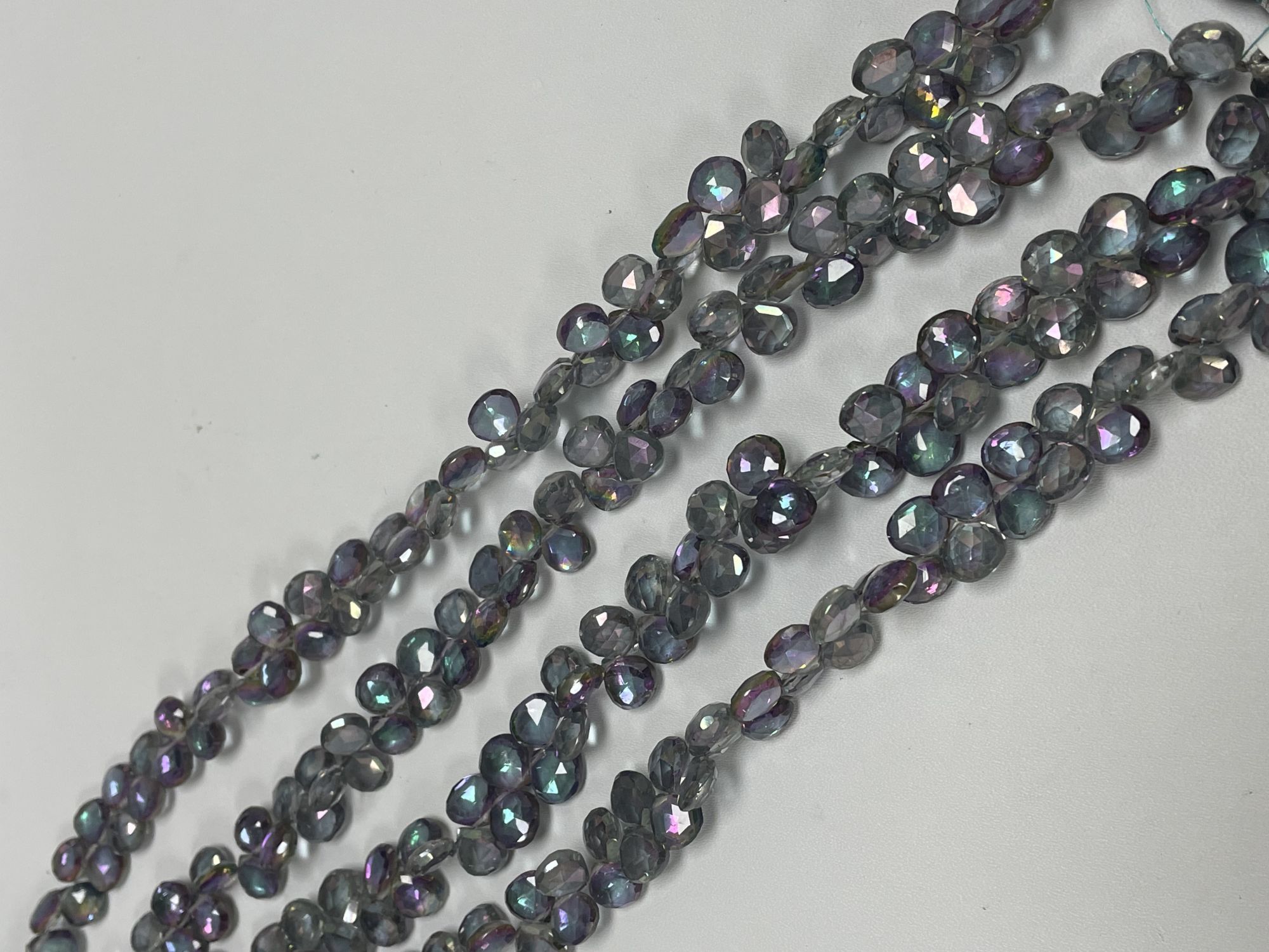 Mystic Topaz Heart Faceted