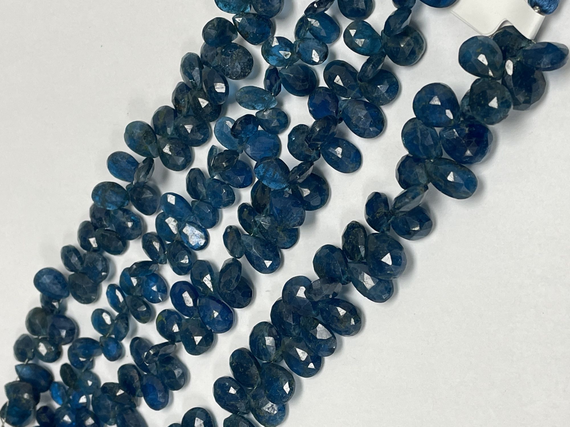 Blue Apatite Pear Faceted