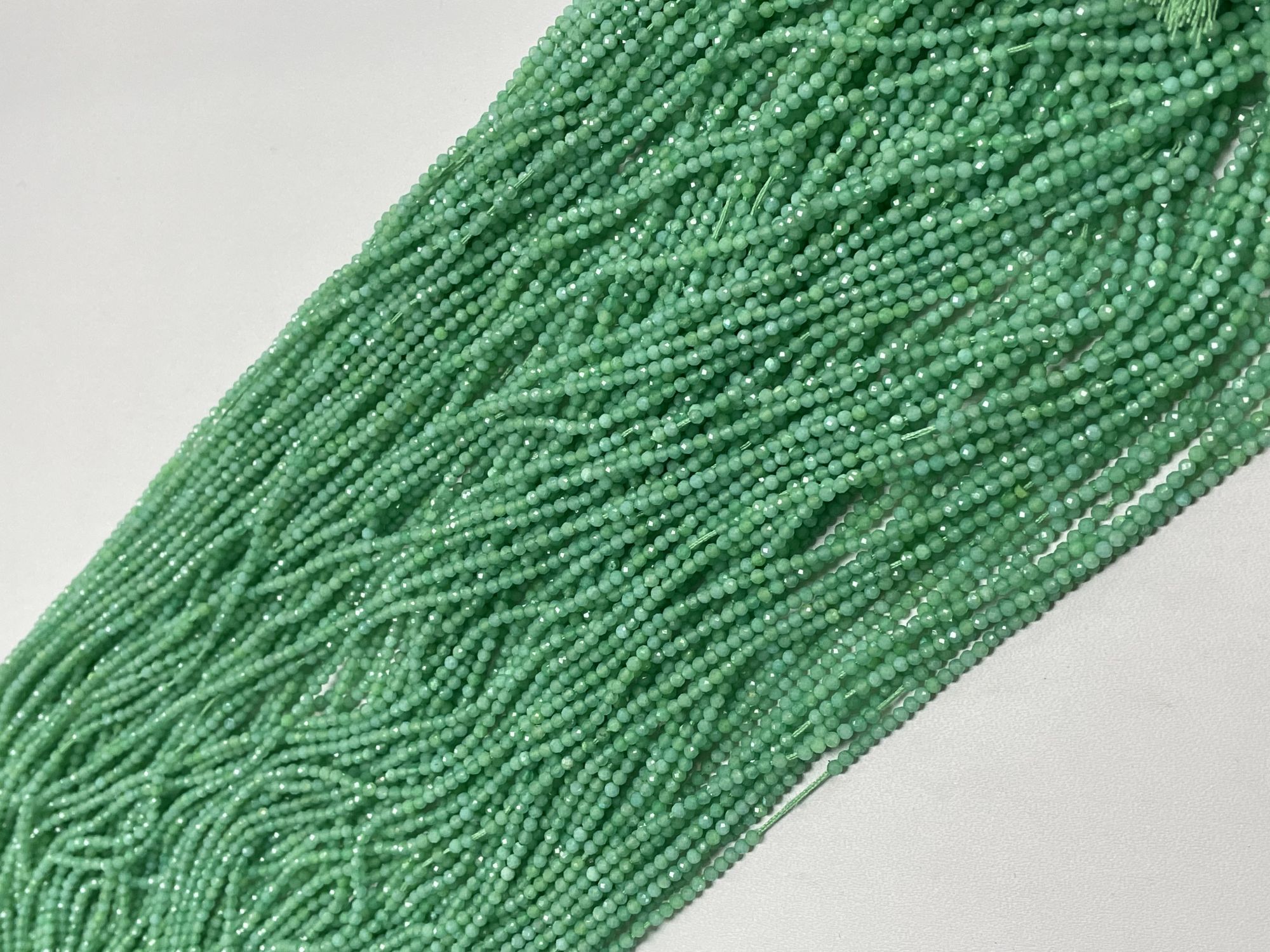 Chrysoprase Rondelle Faceted