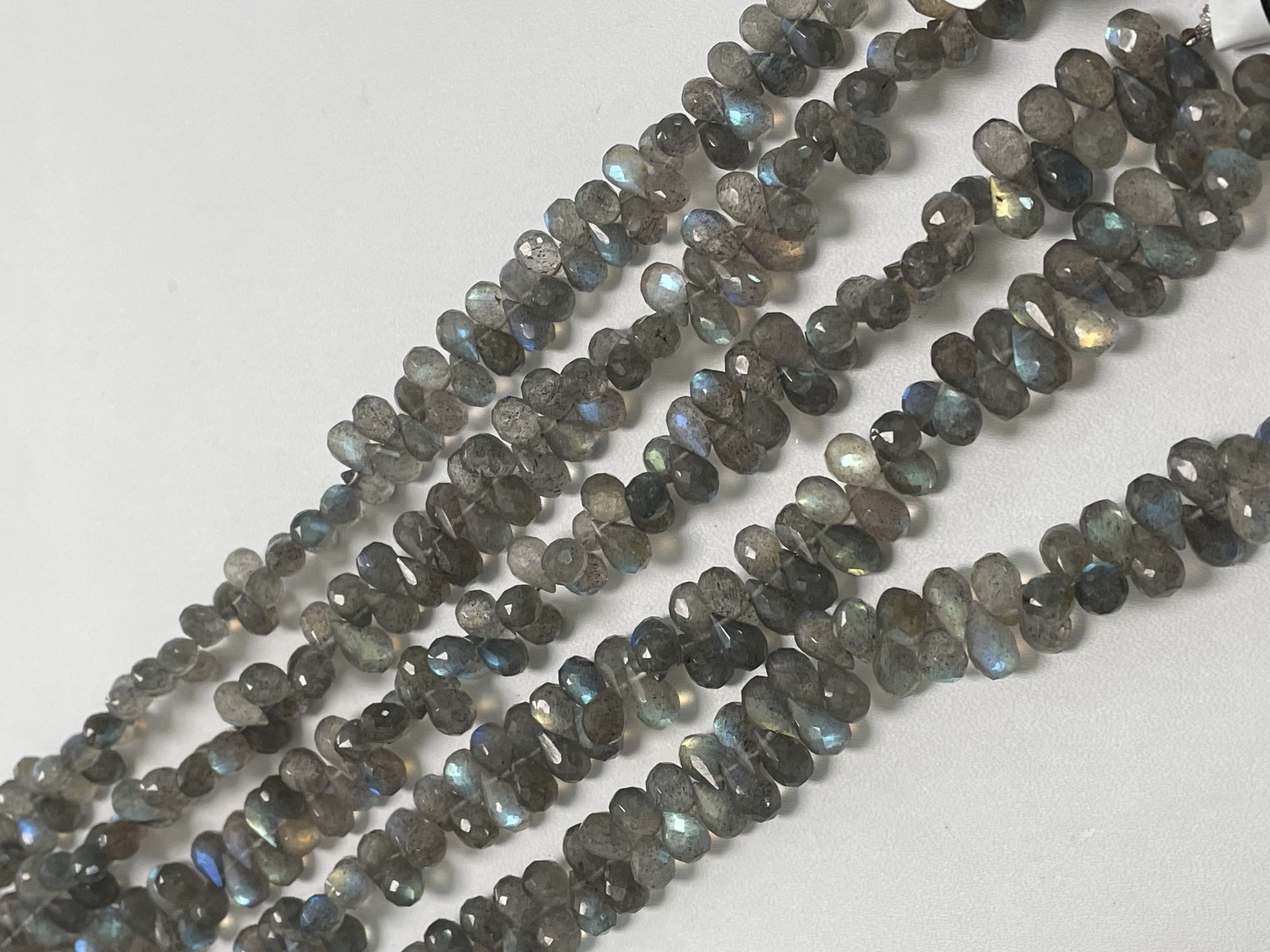 Labradorite Drop Faceted