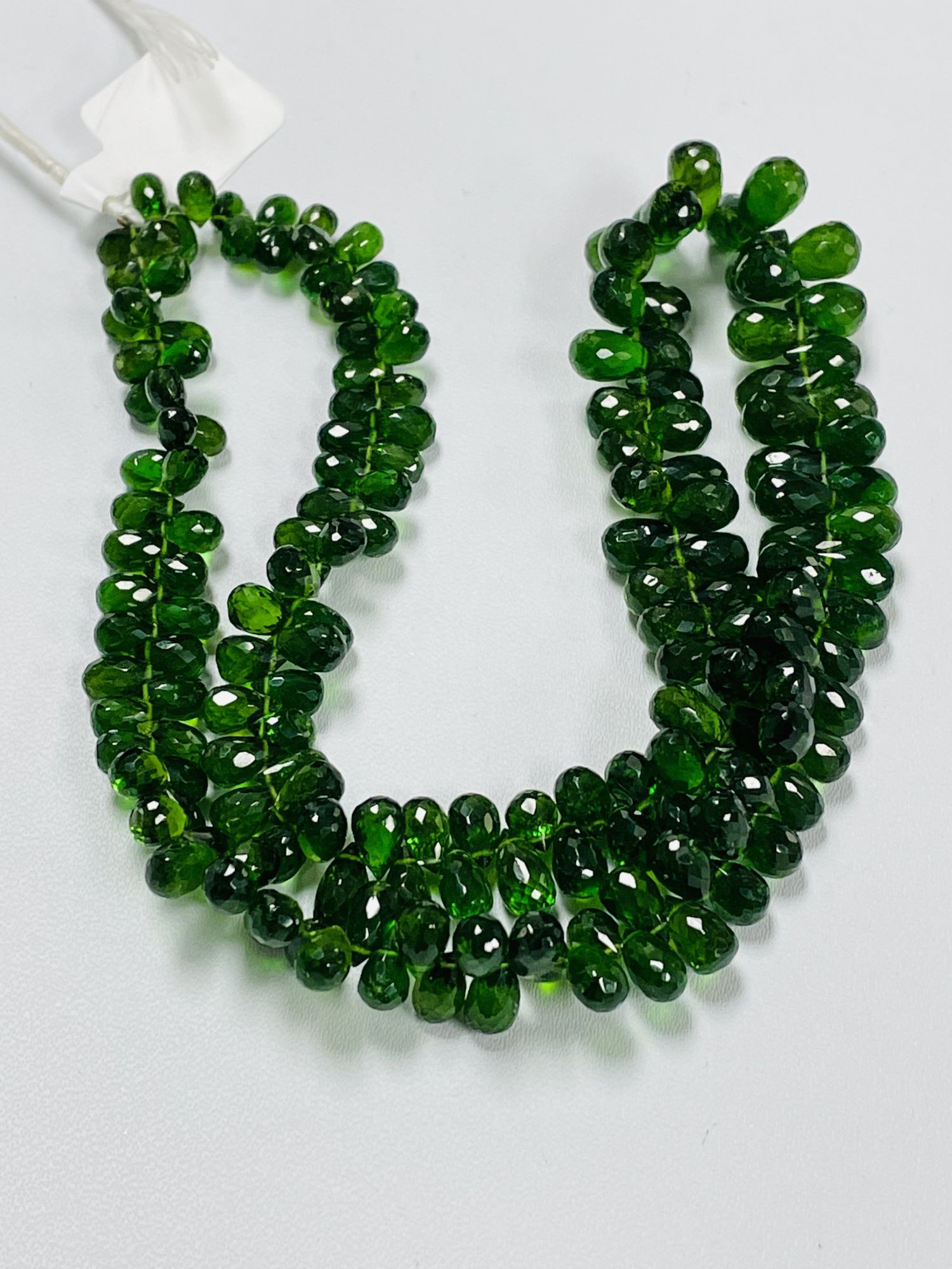Chrome Diopside Drop Faceted