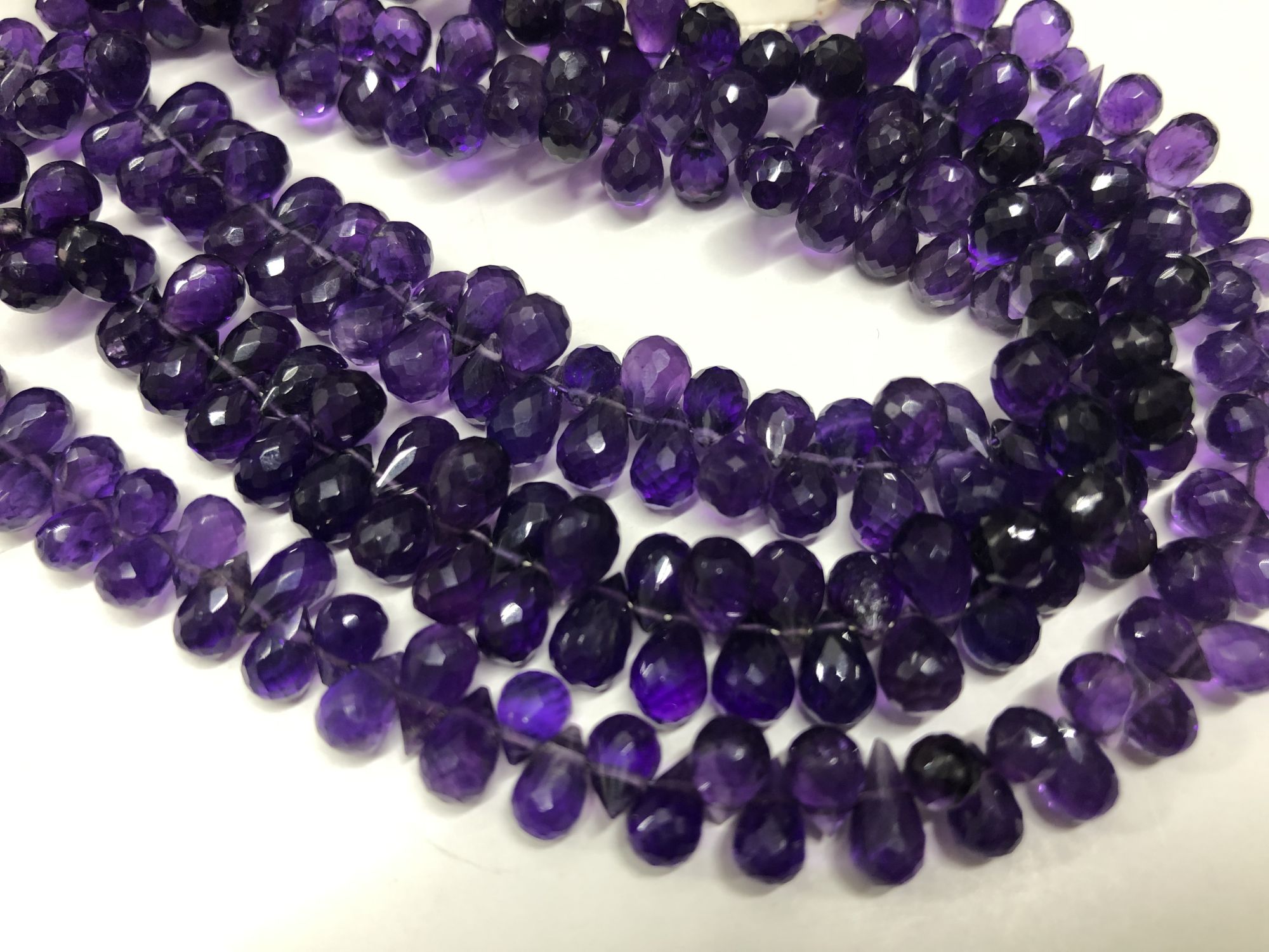 Amethyst Drops Faceted
