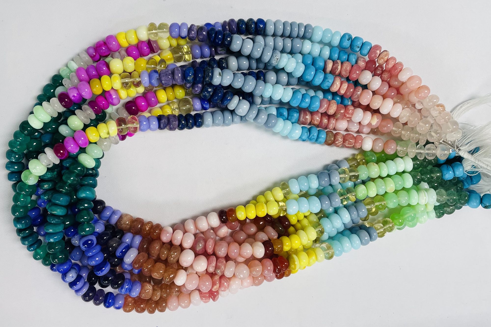 Multi Stones Rondelle Smooth