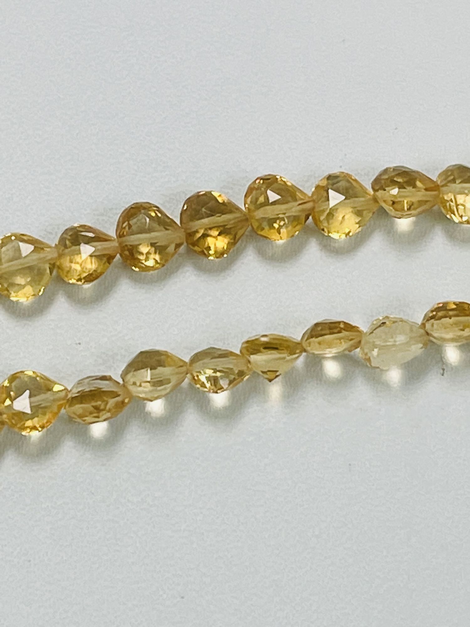 Citrine Heart Faceted