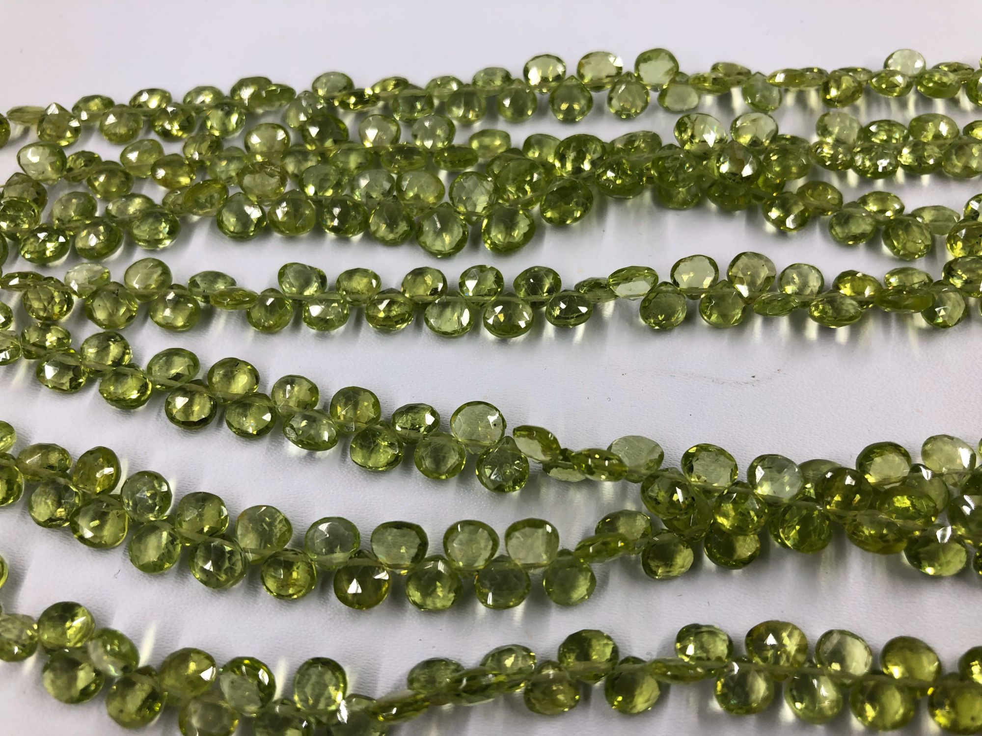 Peridot Heart Faceted