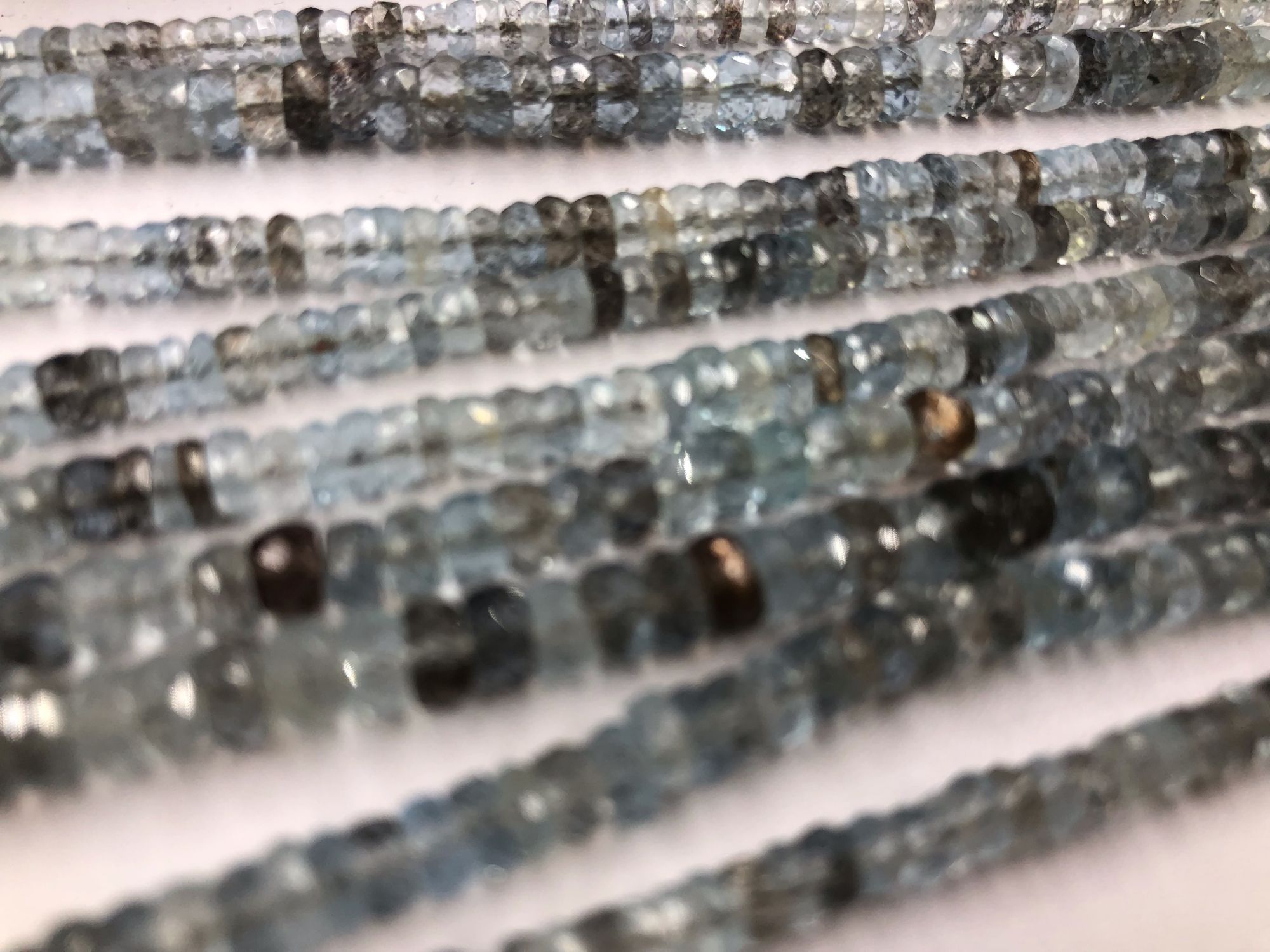 Copper Bearing Aquamarine rondelle