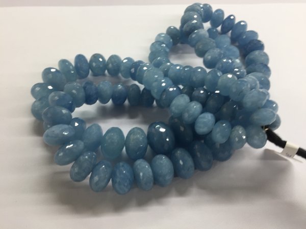 Aquamarine Rondelle Faceted
