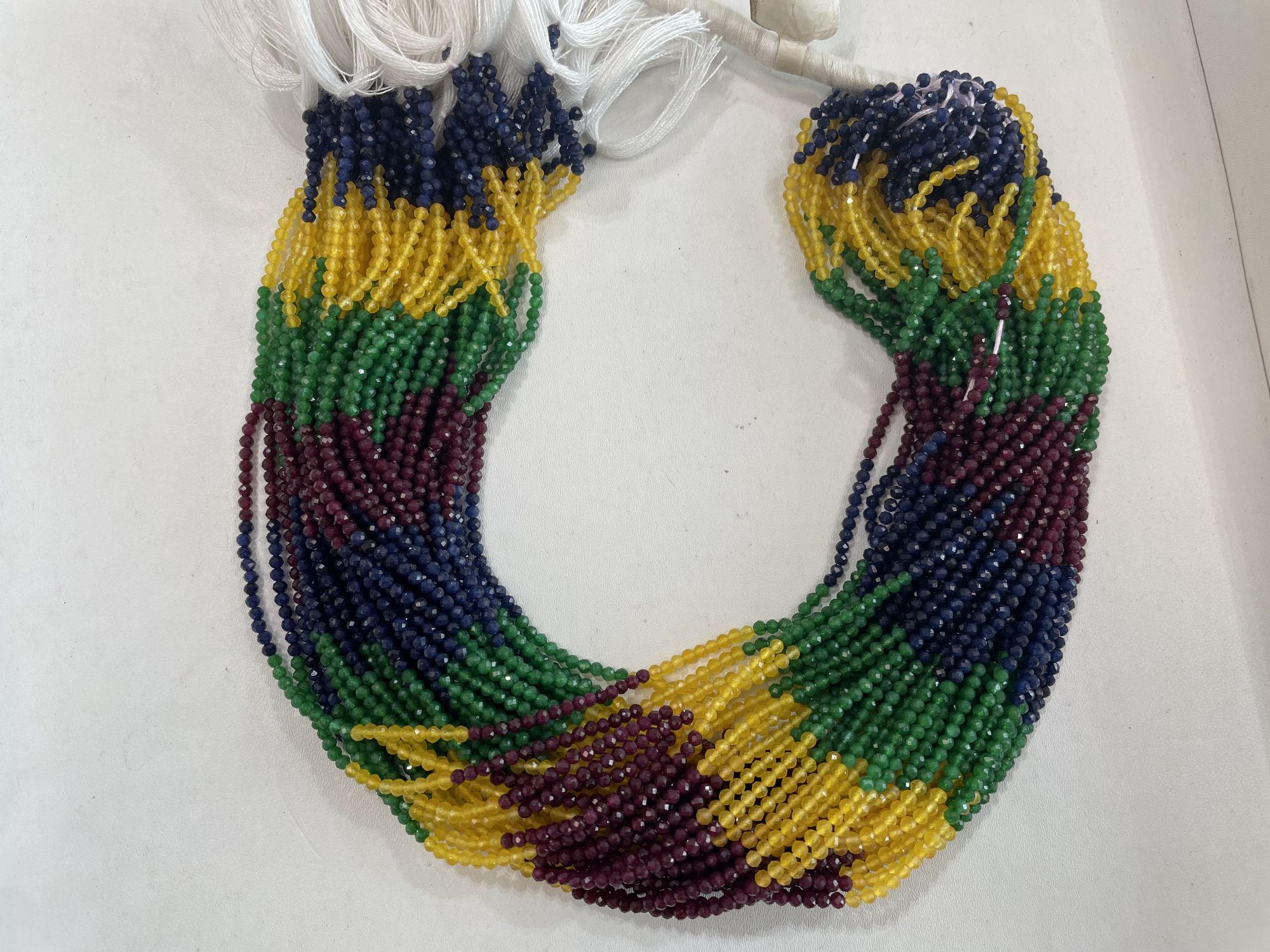 Multi Stones Rondelle Faceted