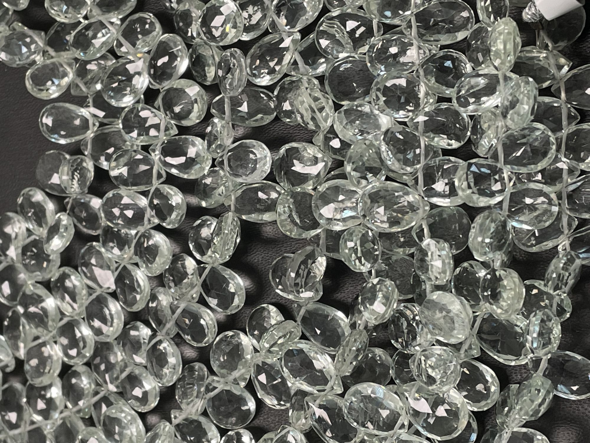 Green Amethyst Pear Faceted