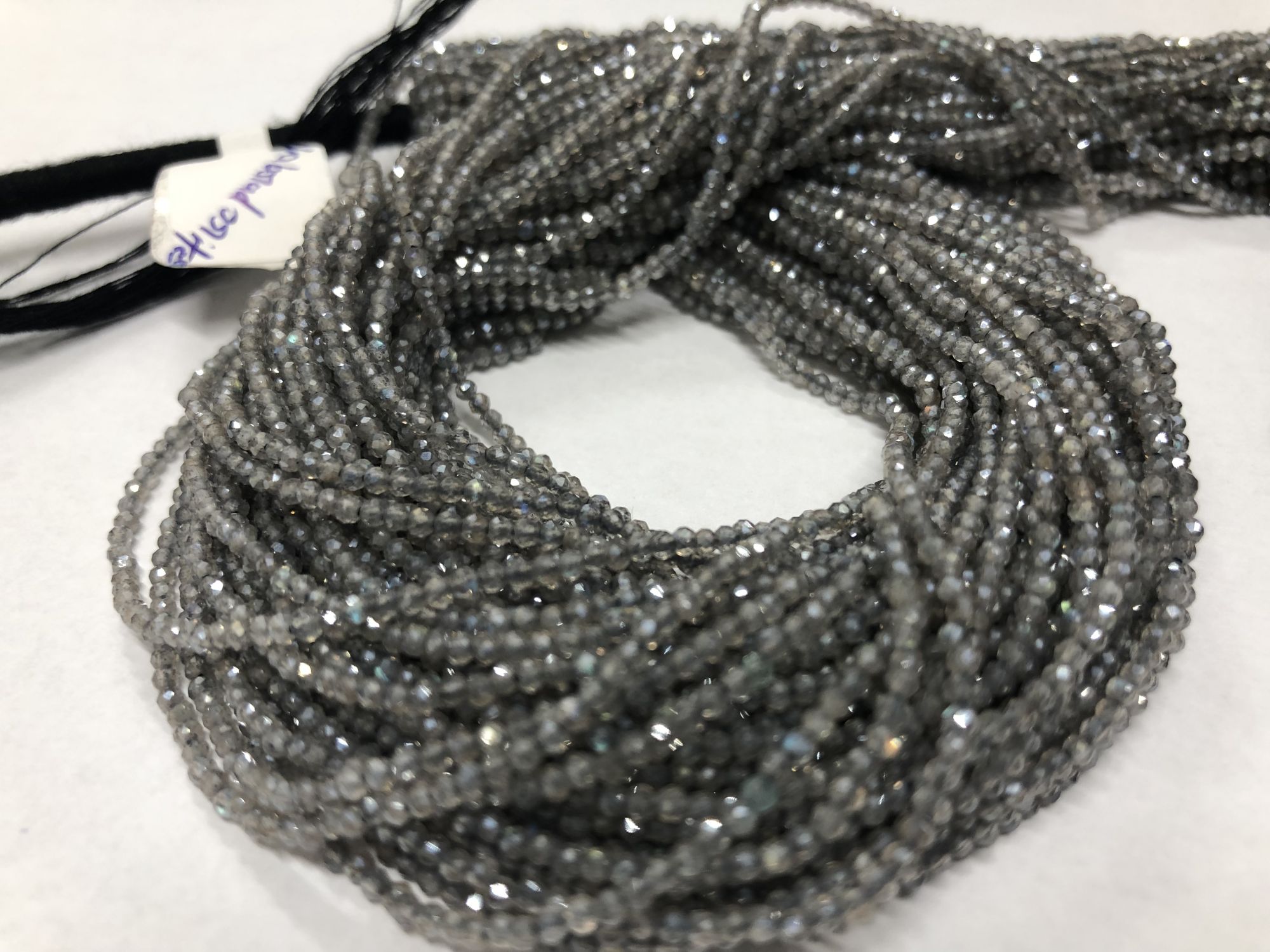 Mystic Labradorite Rondelles Faceted