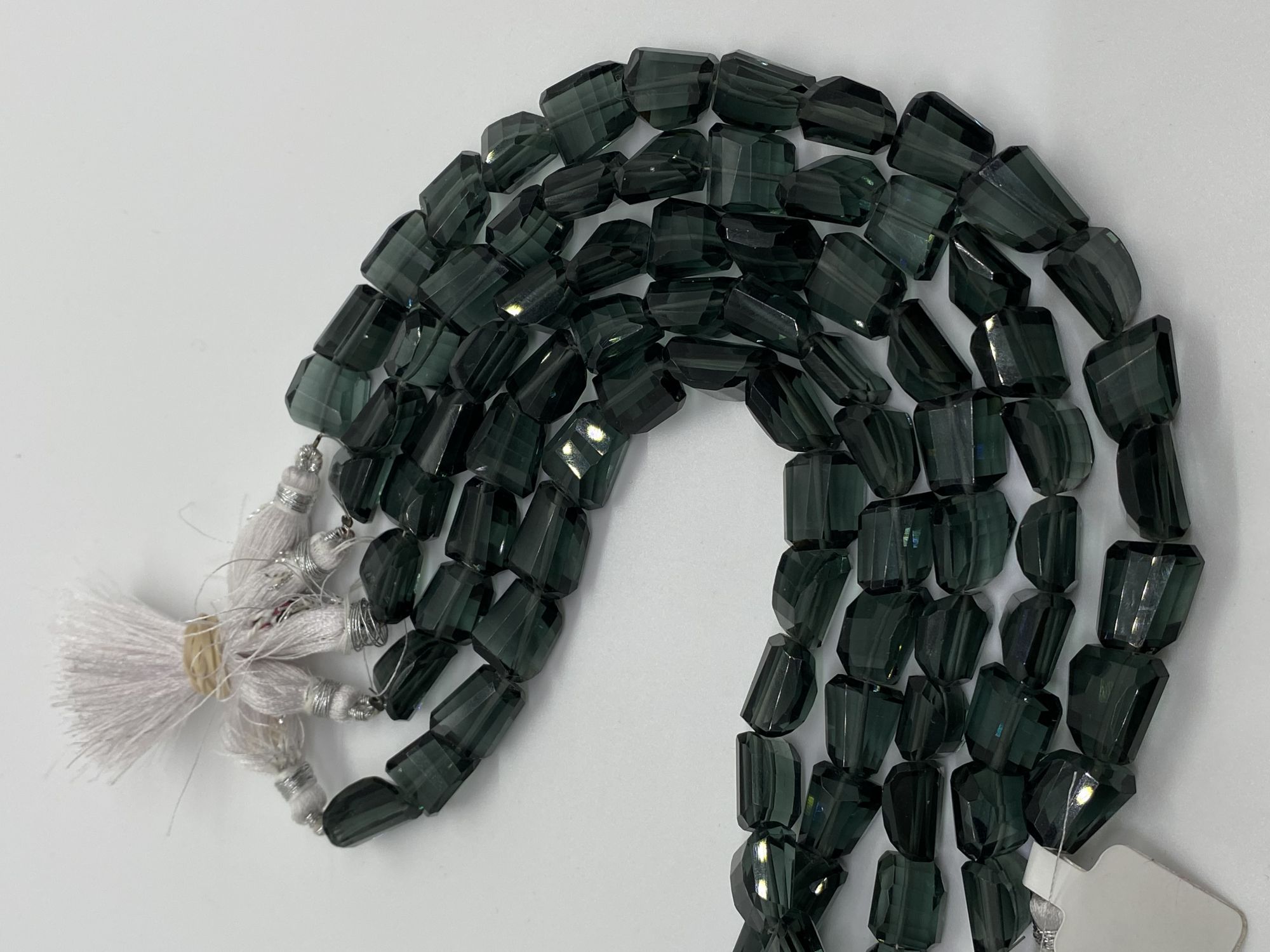 Grey Hydro Quartz Nuggets Faceted