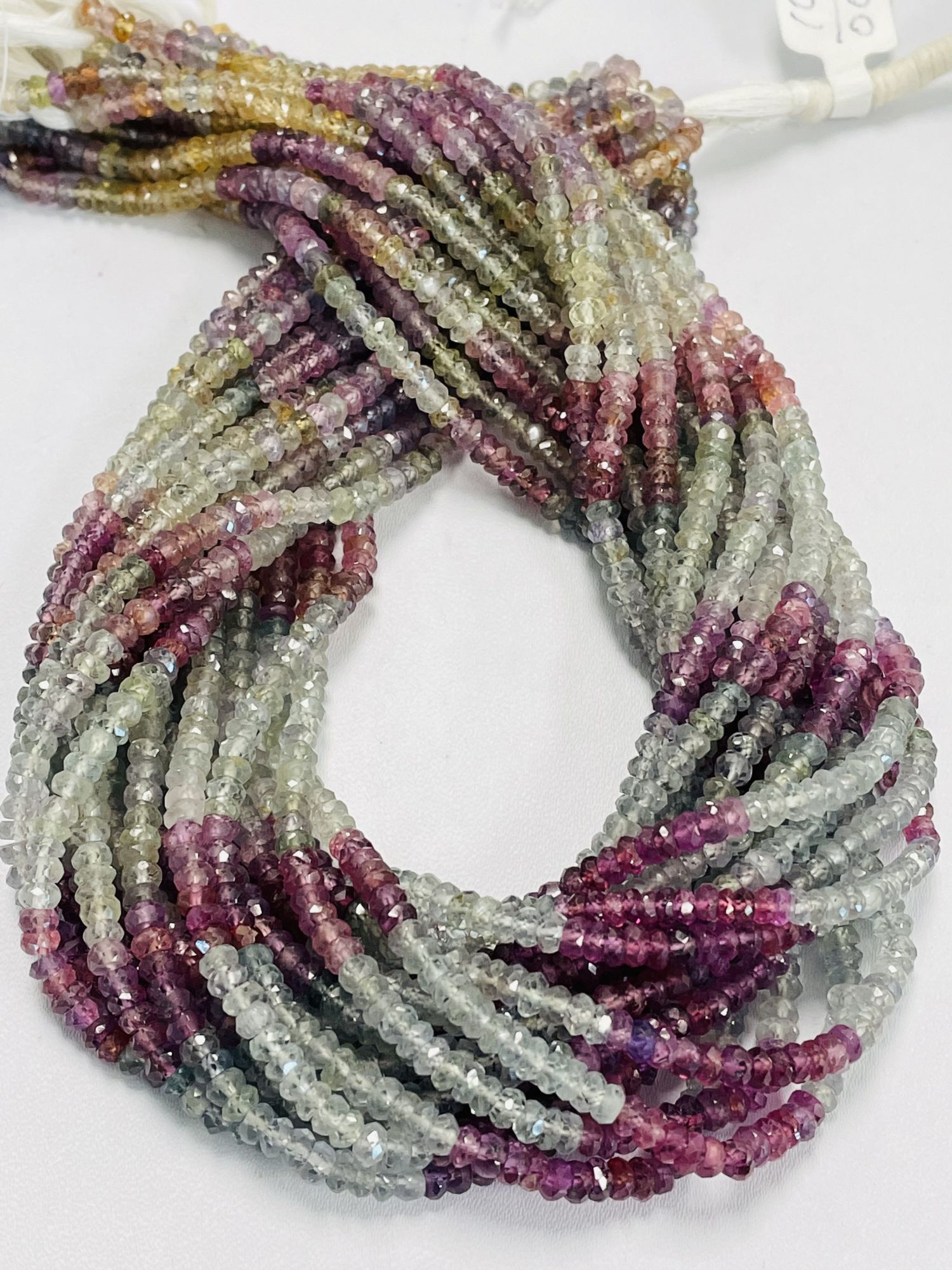 Multi Color Sapphire Rondelle Faceted