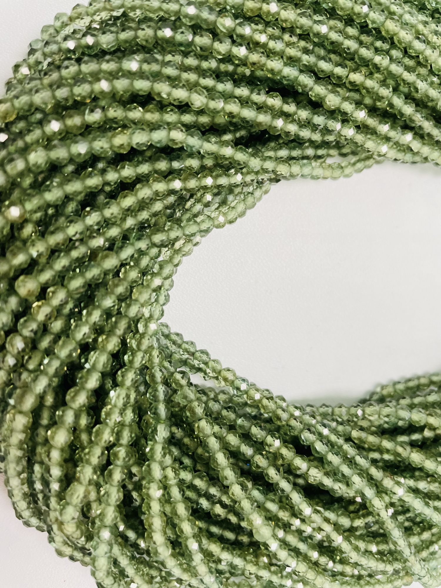 Apatite Rondelle Faceted