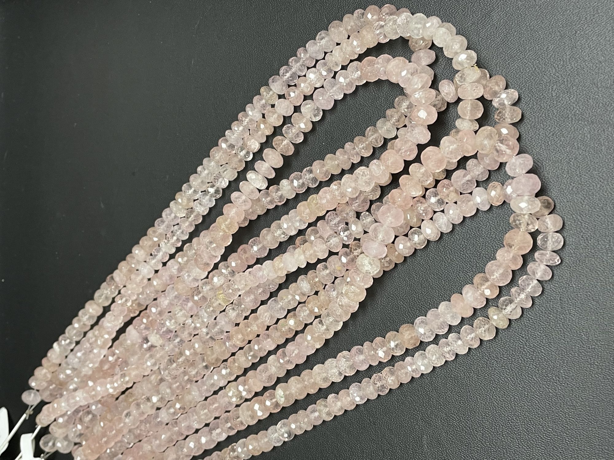 Morganite Rondelle Faceted
