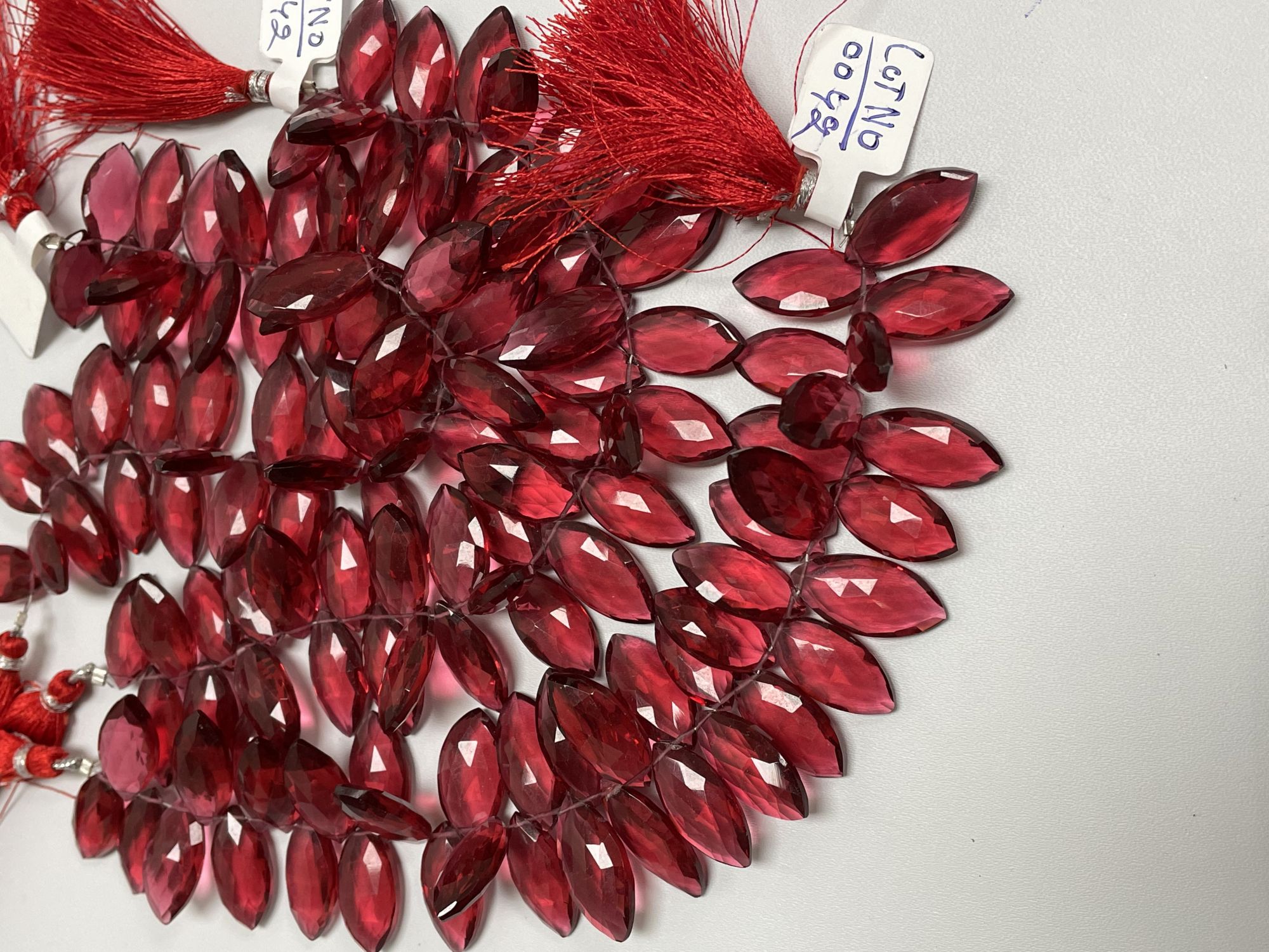 Rubilite Hydro Quartz Marquise Faceted